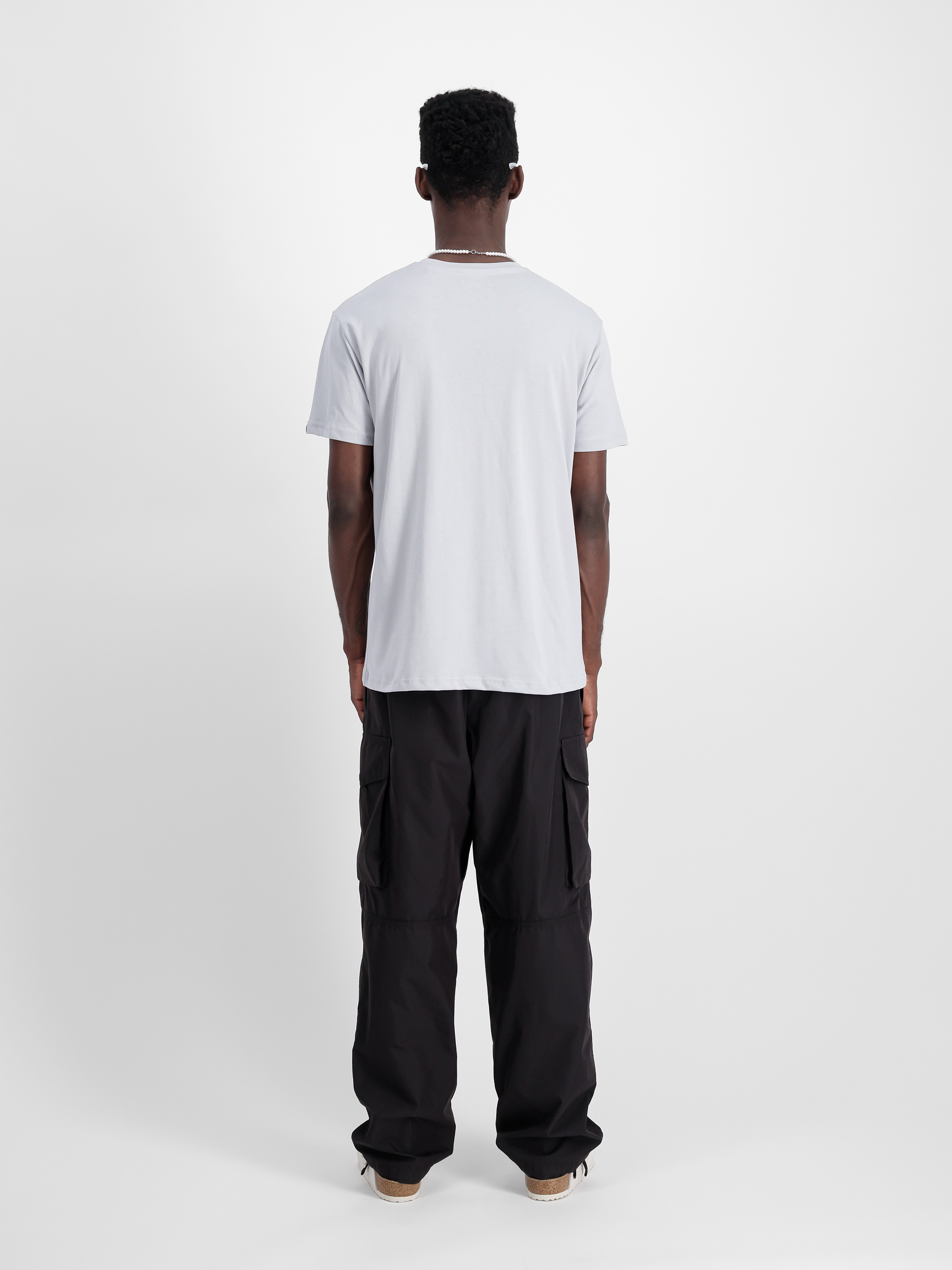 Satin Logo T-Shirt pastel grey 148513_666_2_model_00002_98267