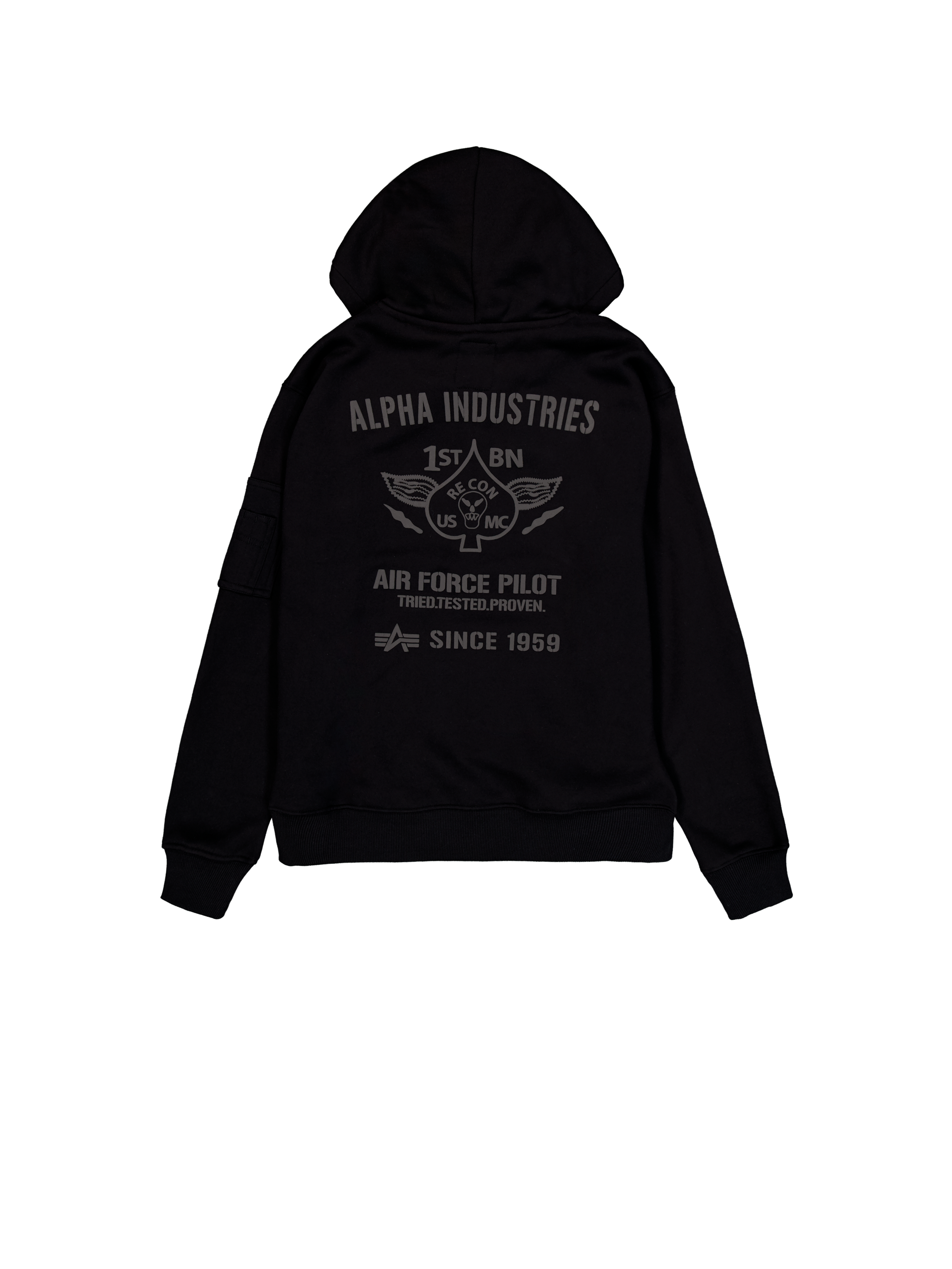 Air Force Hoodie black 138337_03_1_flatlay_00002_97948