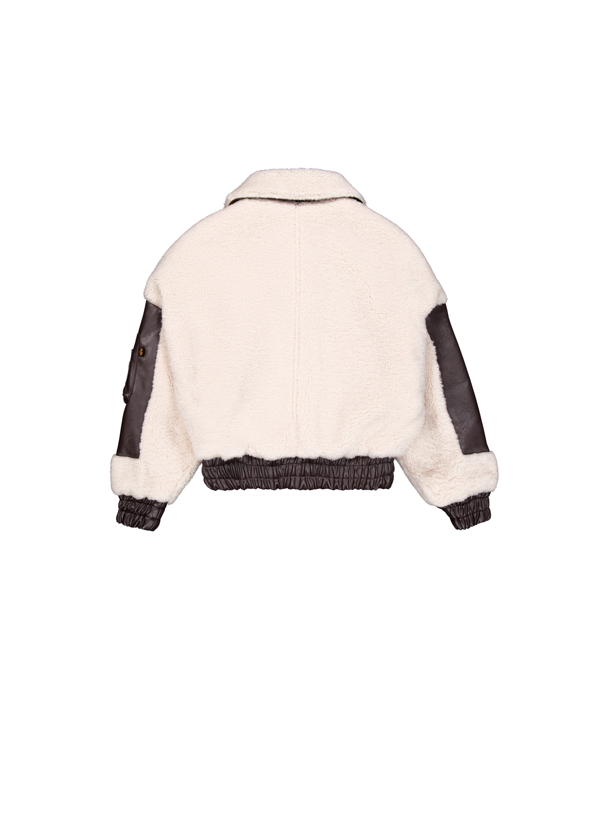 Teddy PU Bomber Jacket Women off white 148001_16_1_flatlay_00002_99550