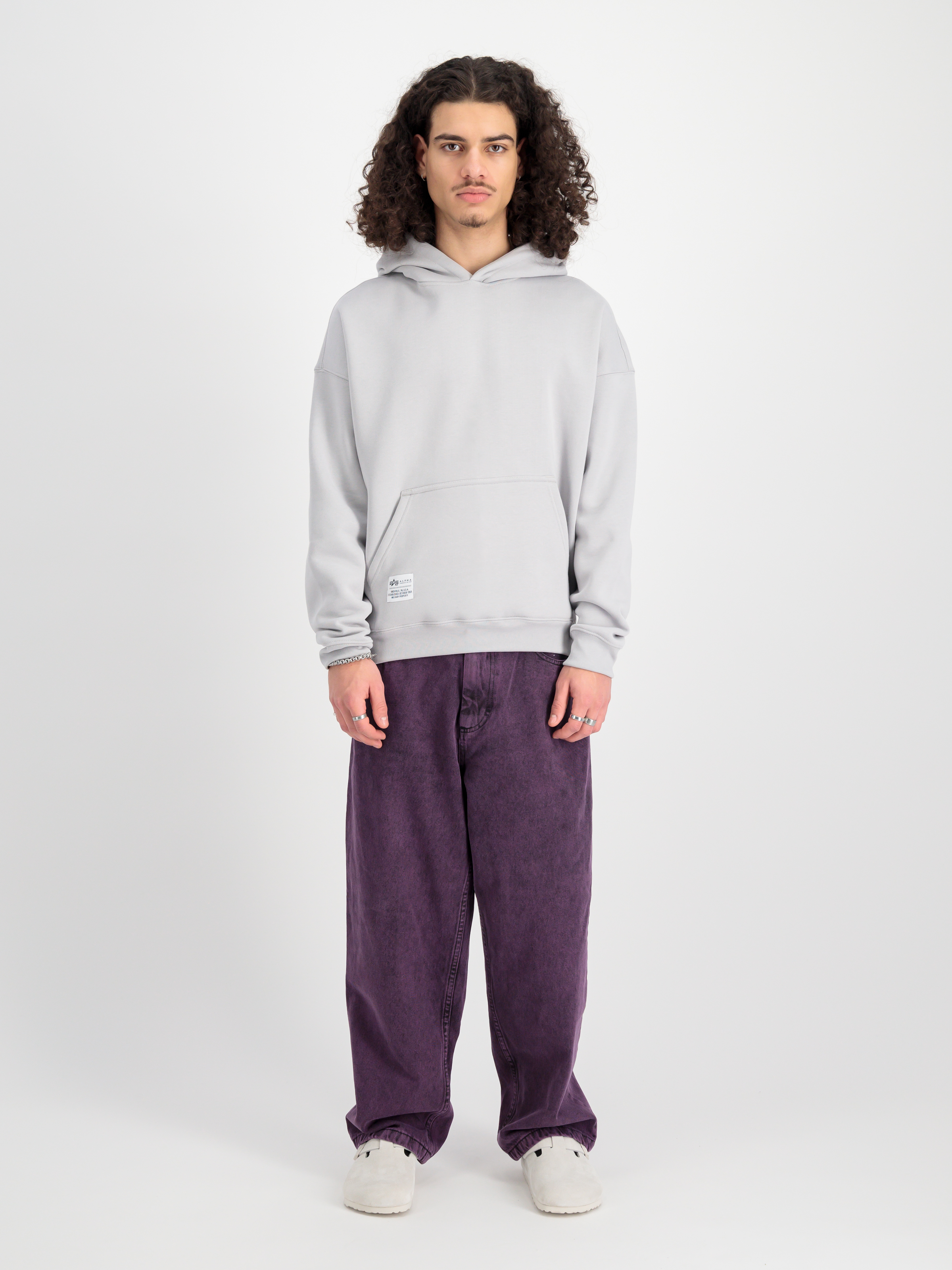 Logo Back Print Hoodie pastel grey 146336_666_2_model_00001_99612