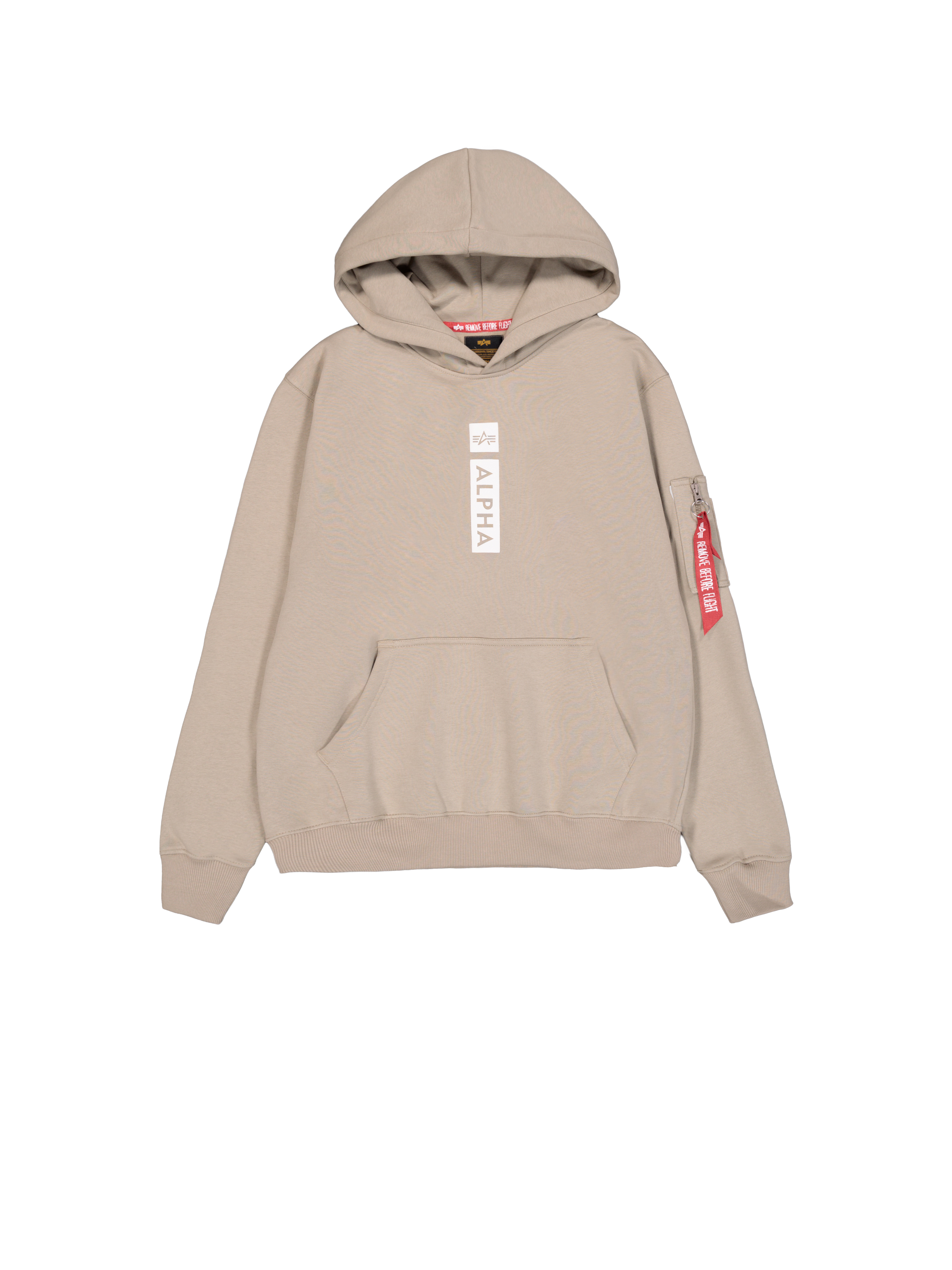 Alpha Puff Print Hoodie vintage sand 146338_679_1_flatlay_00001_101341