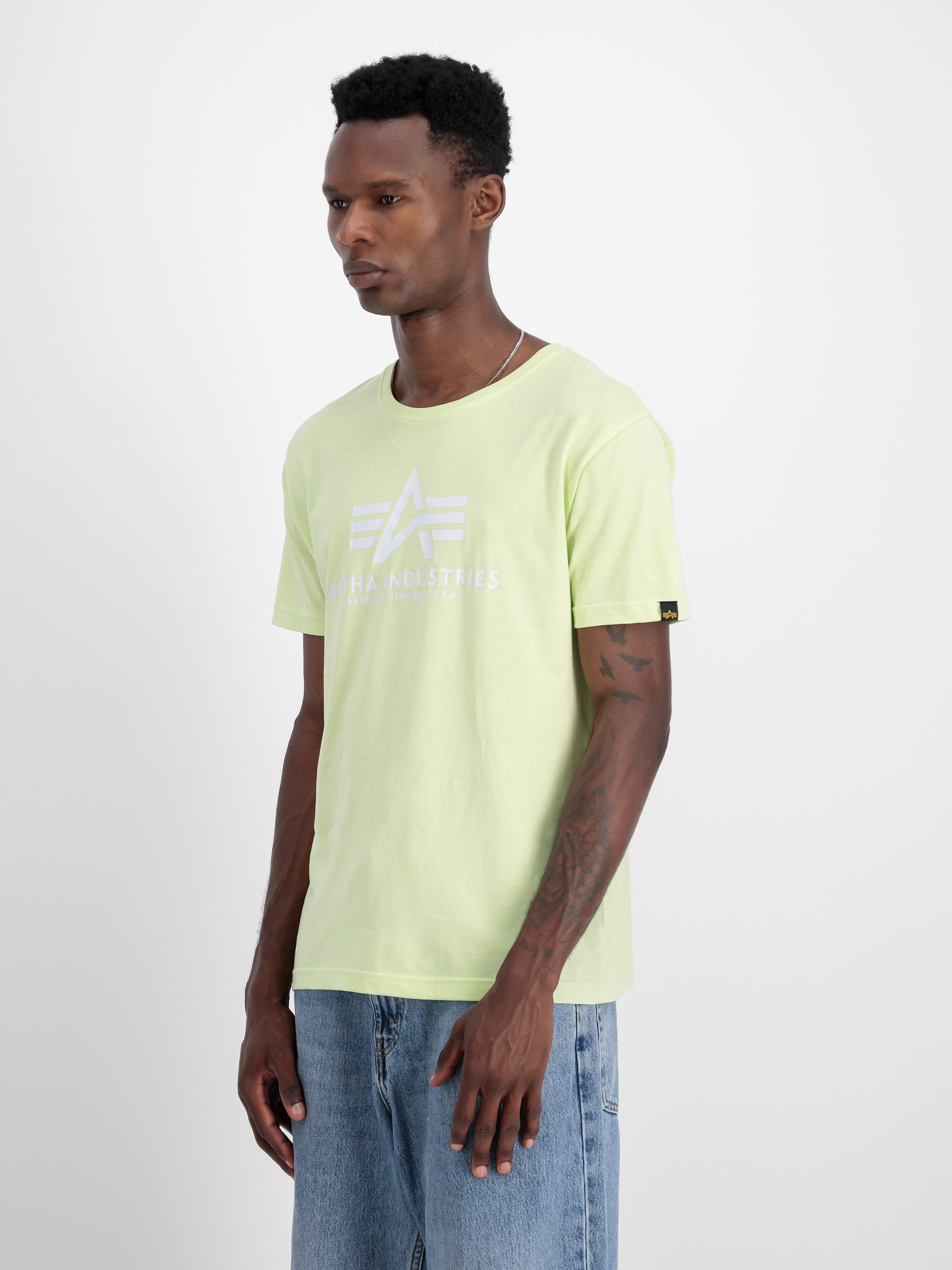 Basic T-Shirt Arctic Lime 100501_722_2_model_00003_97017