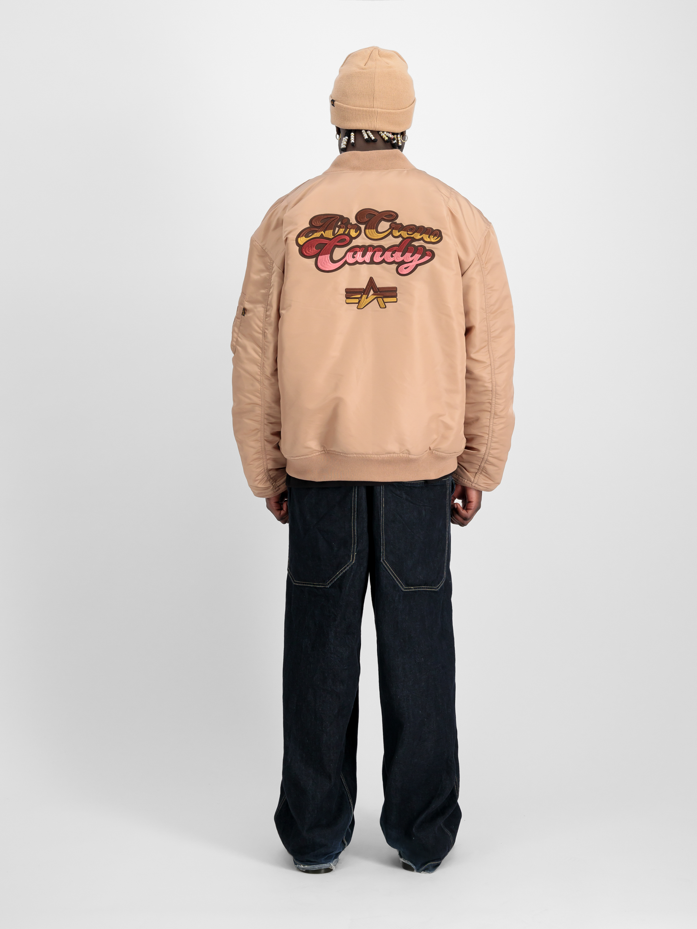 MA-1 Candy Crew Bomber Jacket Dusty Coral 148140_721_2_model__00002_98762