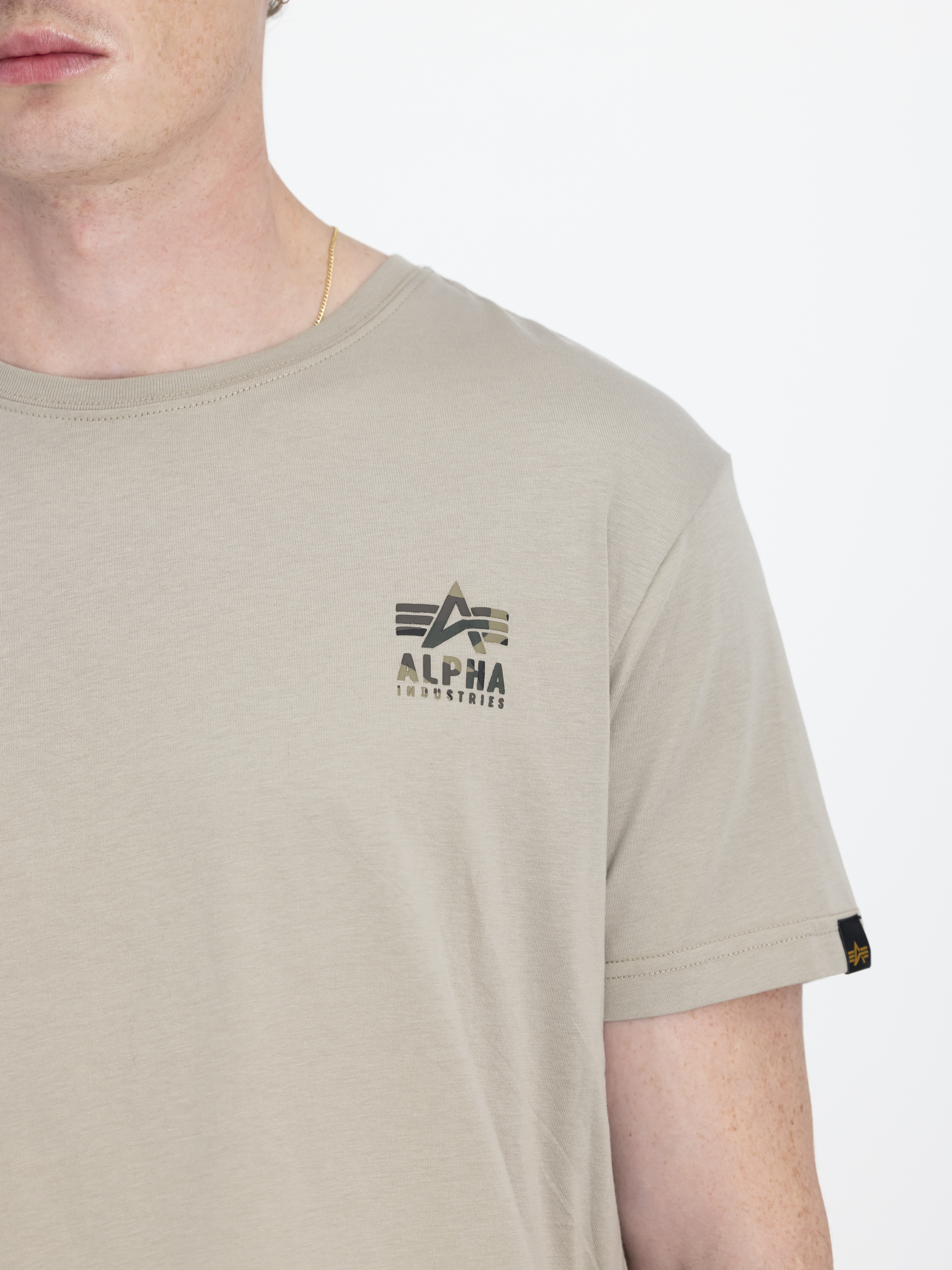 Camo Logo Puff Print Back Print T-Shirt vintage sand 148522_679_3_detail_00001_98050