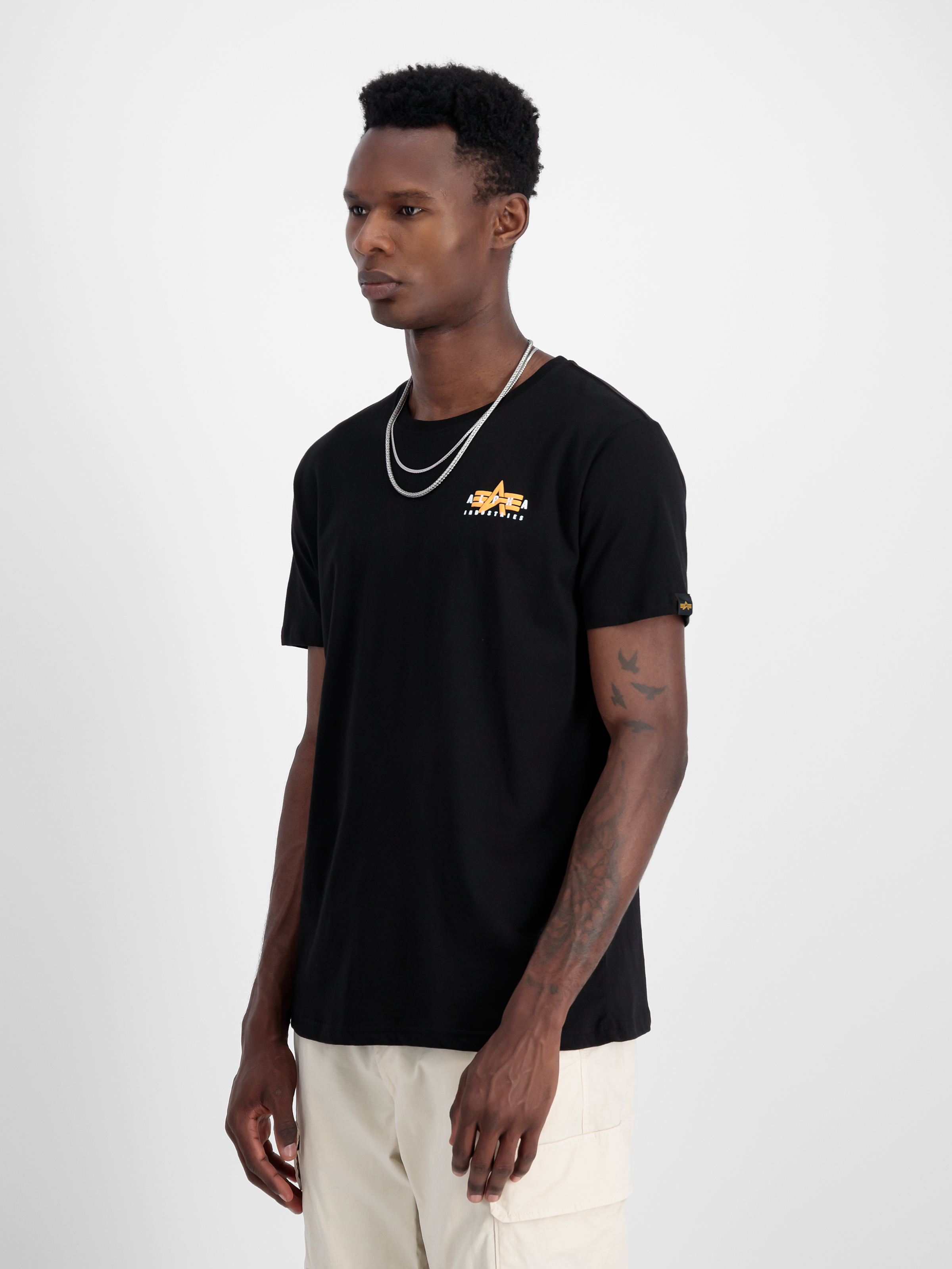 Puff Print Logo Back Print T-Shirt black 148521_03_2_model_00003_98157