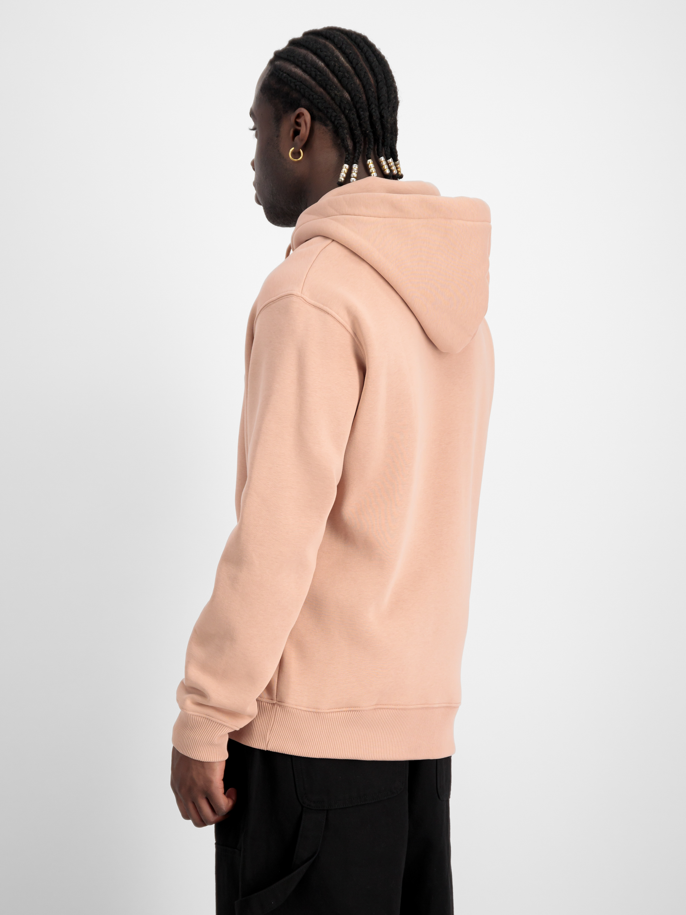 Basic Small Logo Hoodie Dusty Coral 196318_721_2_model_00004_96953