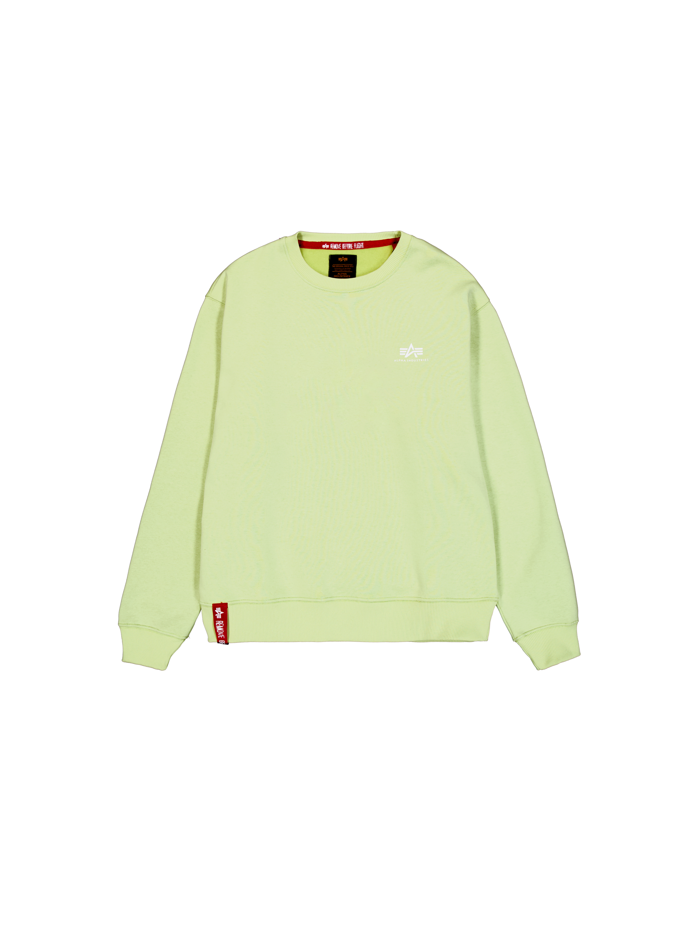 Basic Sweater Small Logo Arctic Lime 188307_722_1_flatlay_00001_97369.png