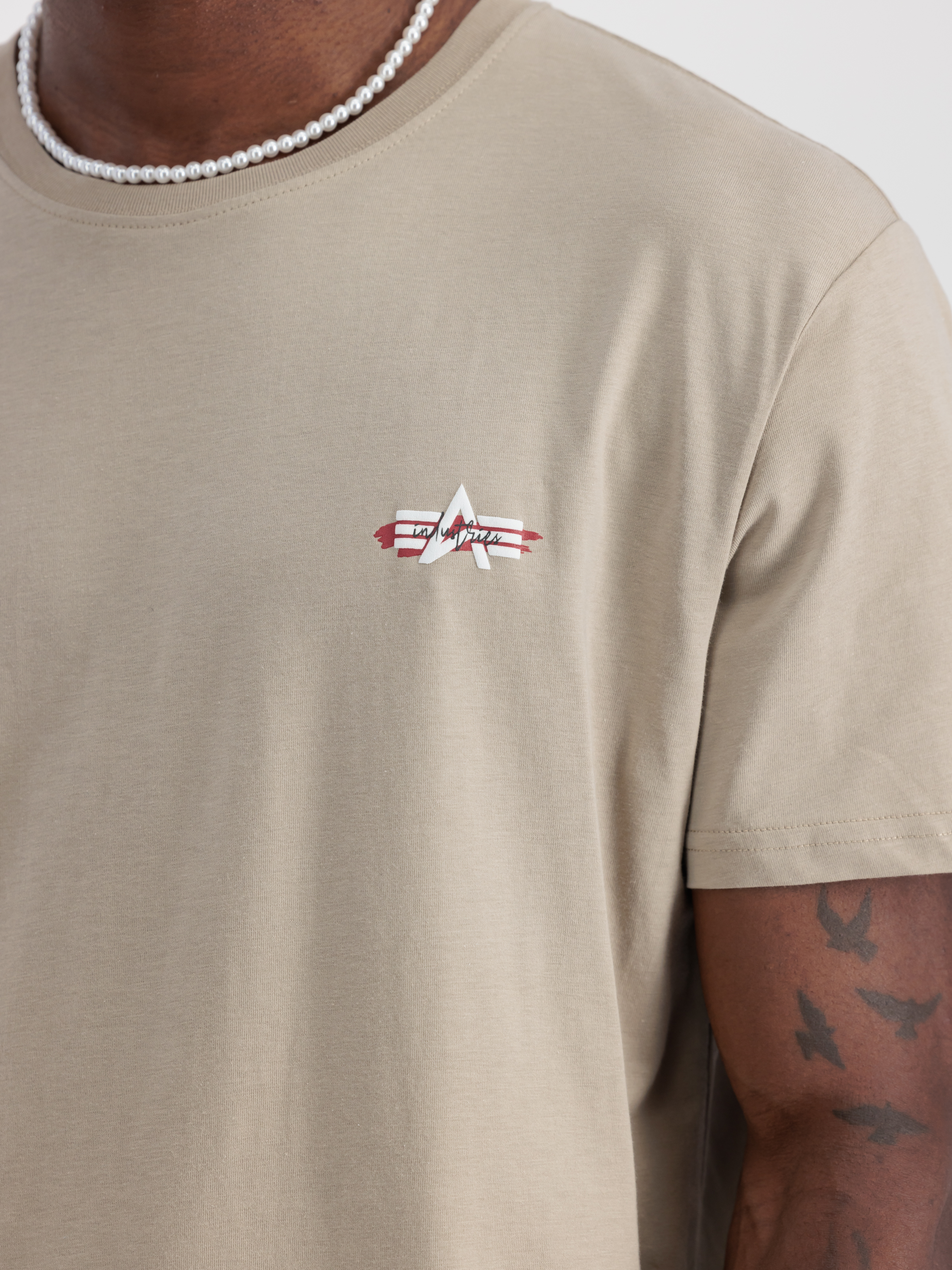 Signature Puff Print Back Print T-Shirt vintage sand 148523_679_3_detail_00001_97960