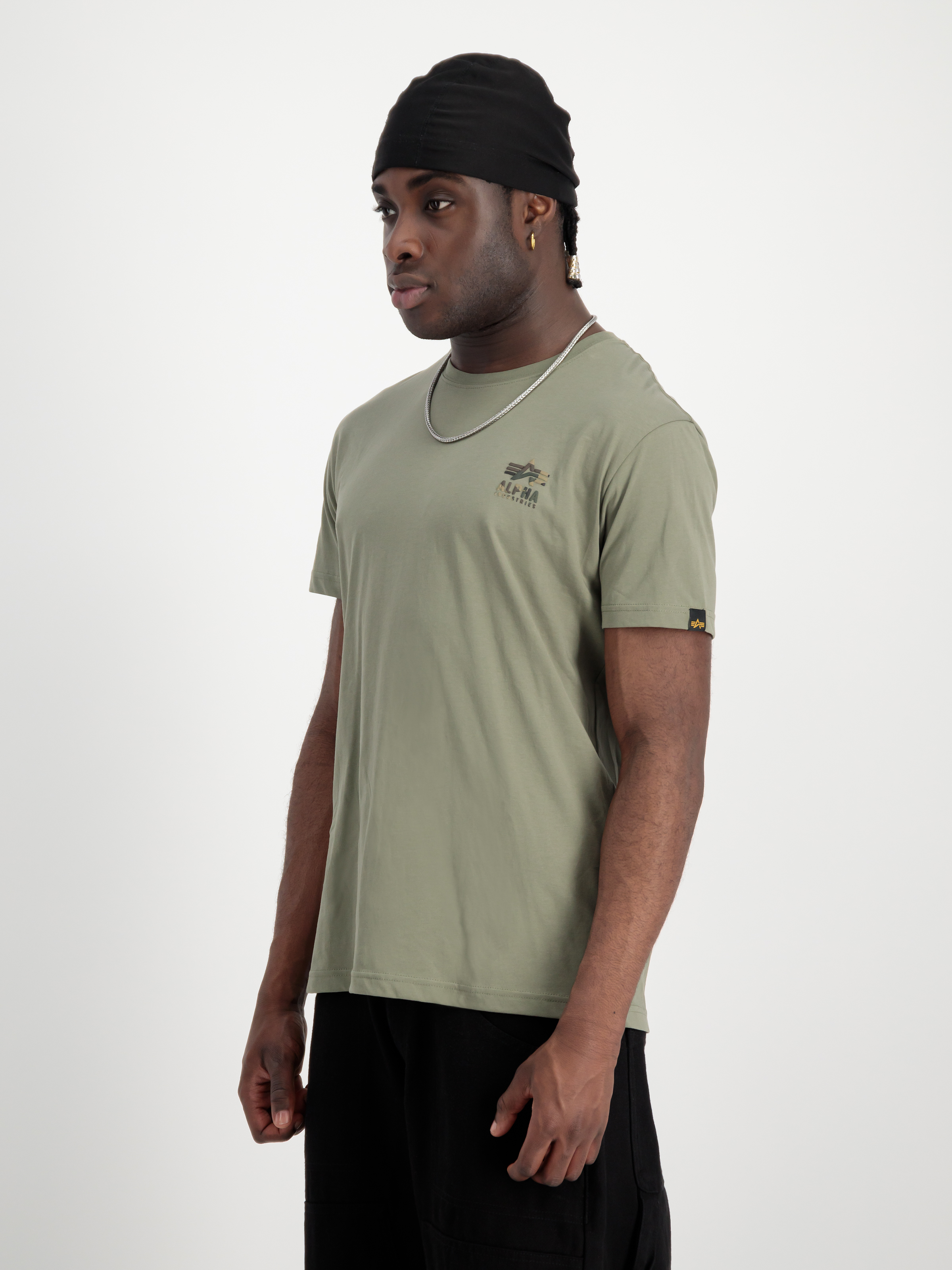 Camo Logo Puff Print Back Print T-Shirt olive 148522_11_2_model_00003_98062