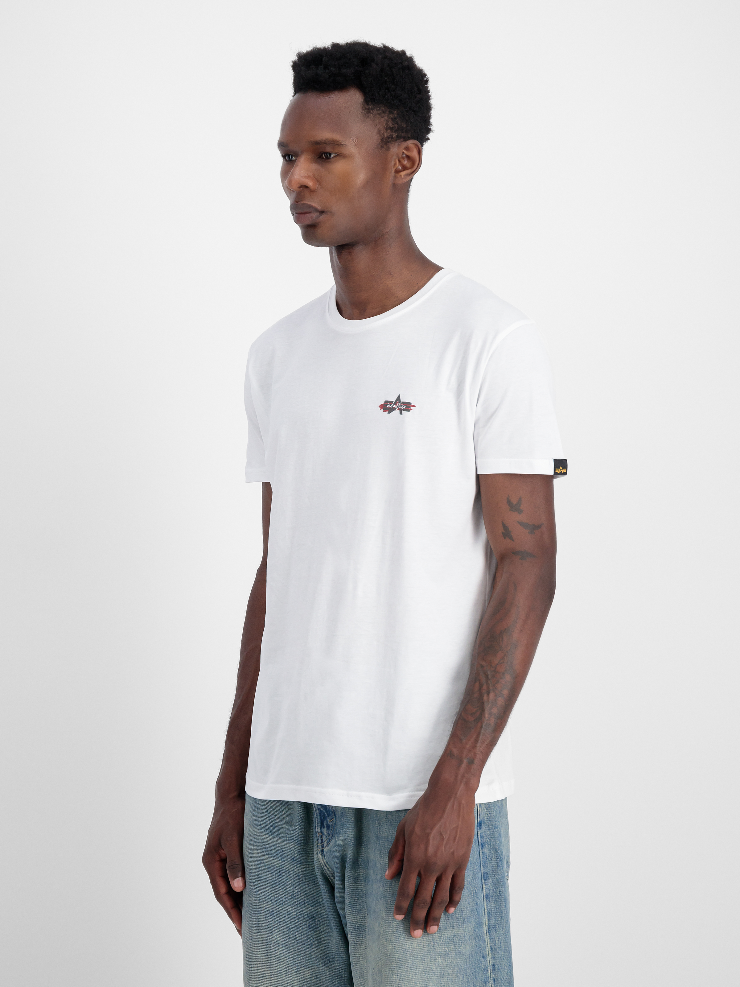 Signature Puff Print Back Print T-Shirt white 148523_09_2_model_00003_97973