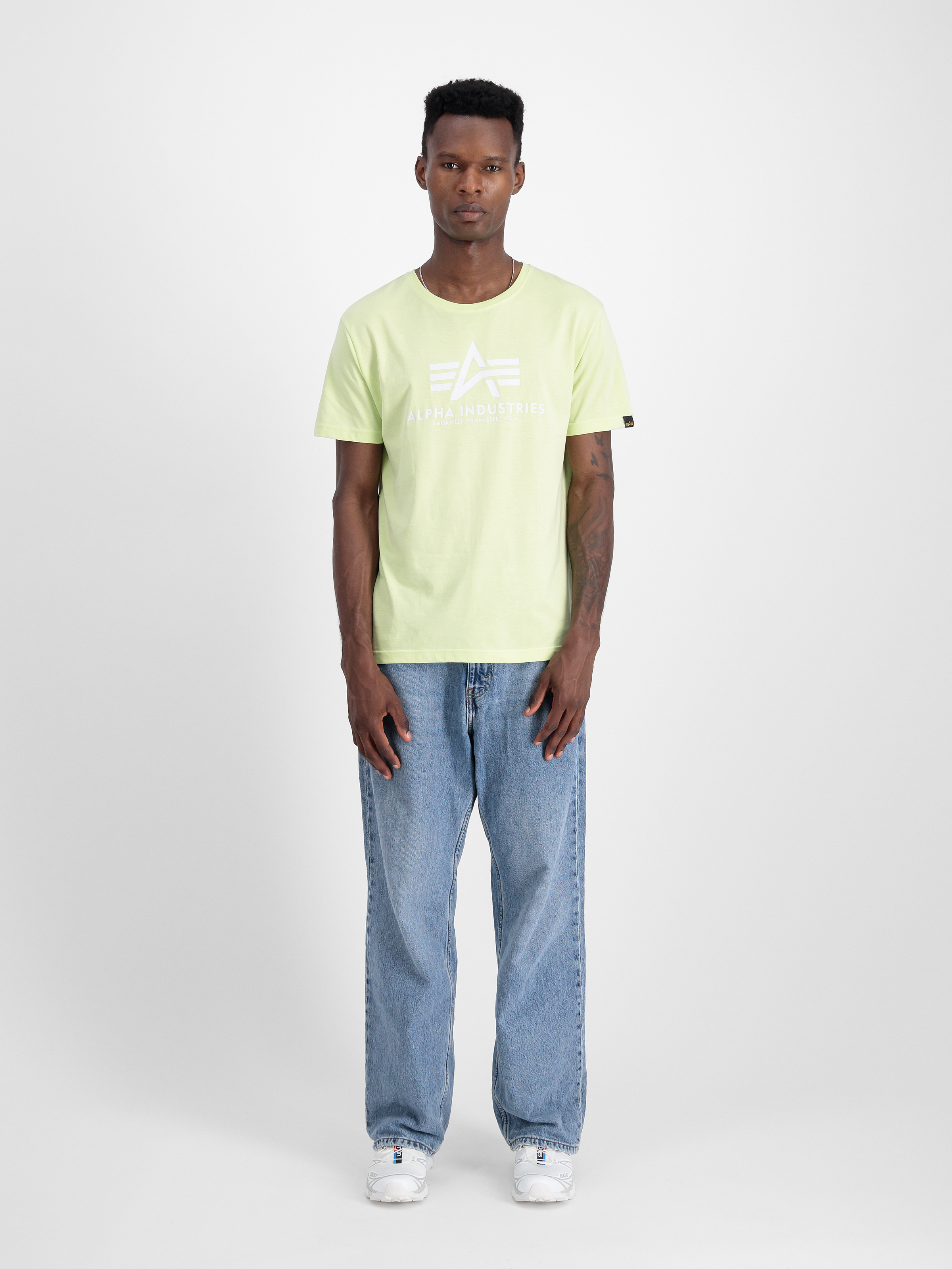 Basic T-Shirt Arctic Lime 100501_722_2_model_00001_97015