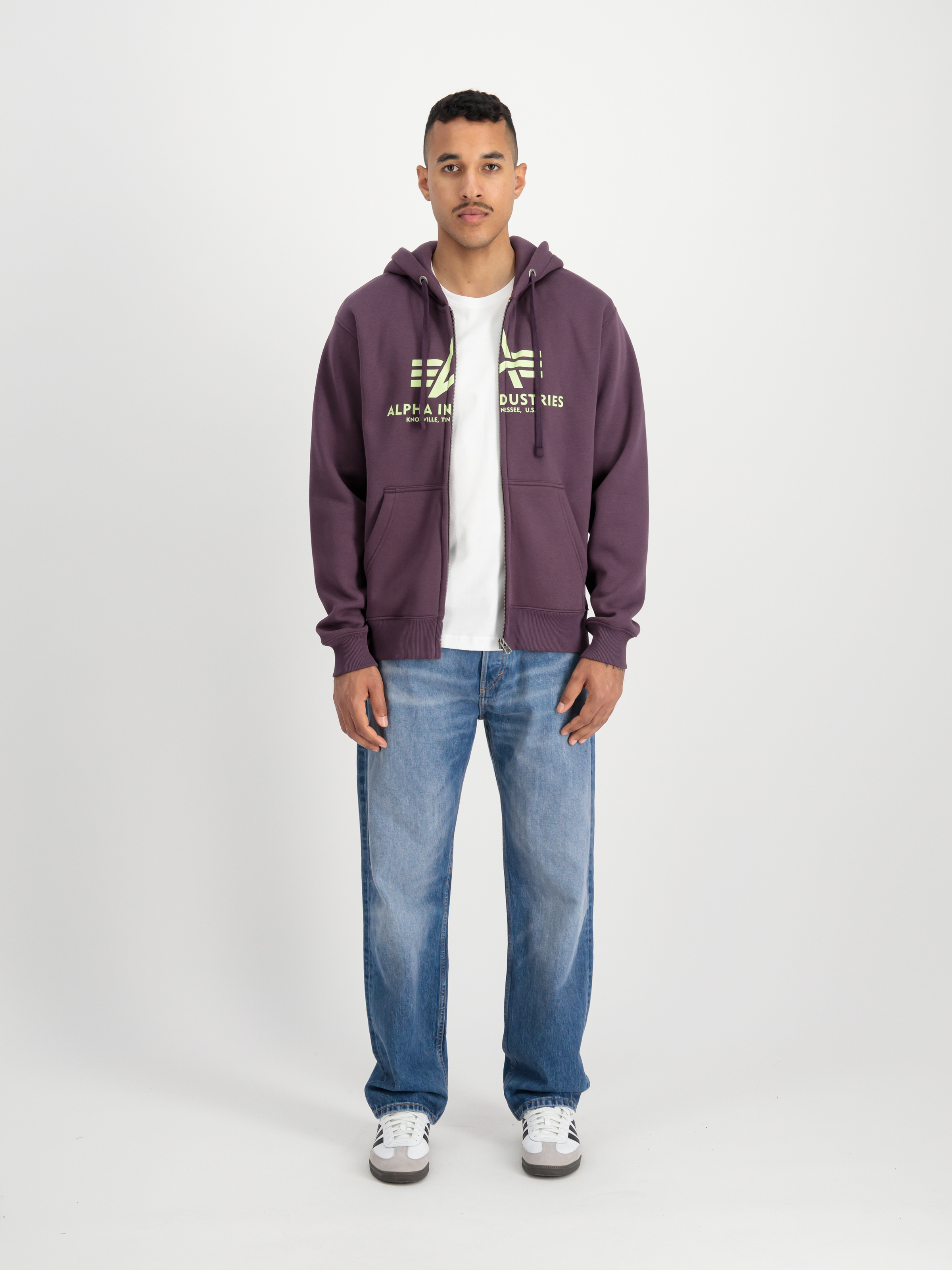 Basic Zip Hoodie Plum 178325_719_2_model_00001_97487