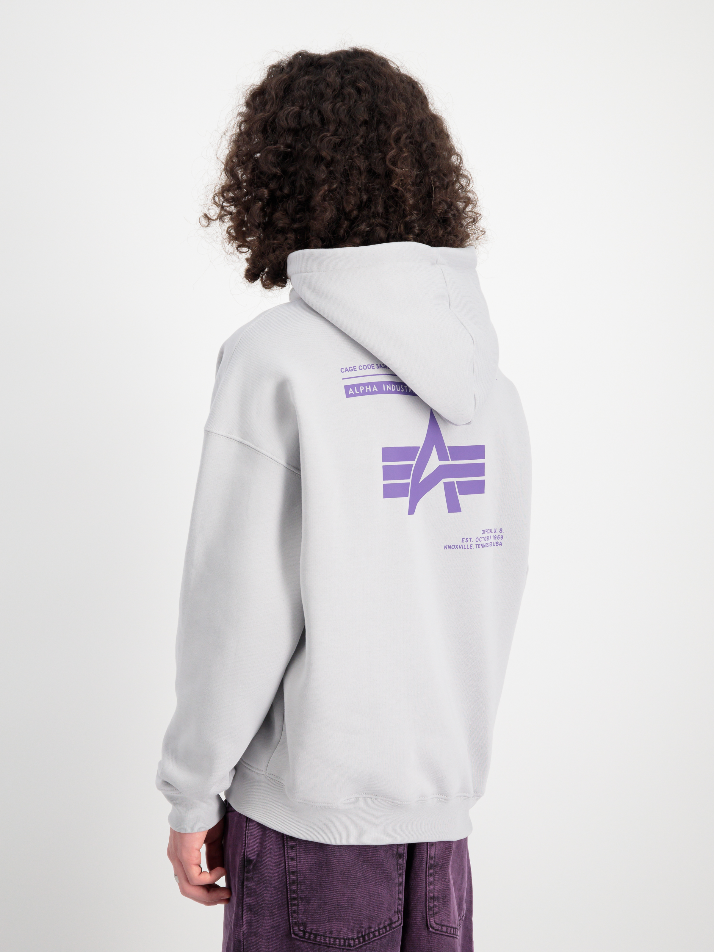 Logo Back Print Hoodie pastel grey 146336_666_2_model_00004_99615