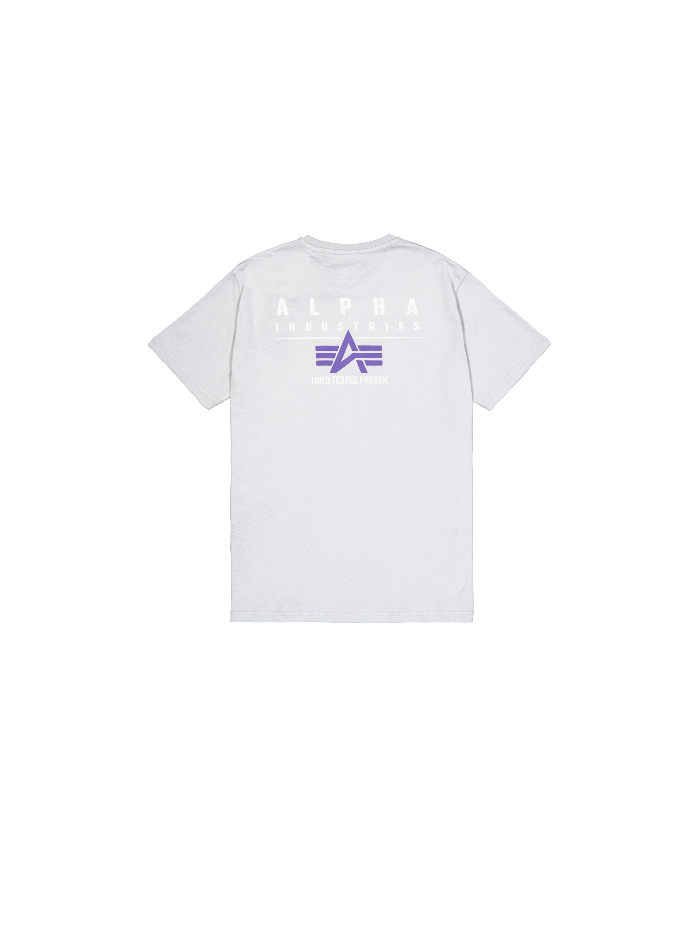 Puff Print Logo Back Print T-Shirt pastel grey 148521_666_1_flatlay_00002_98103