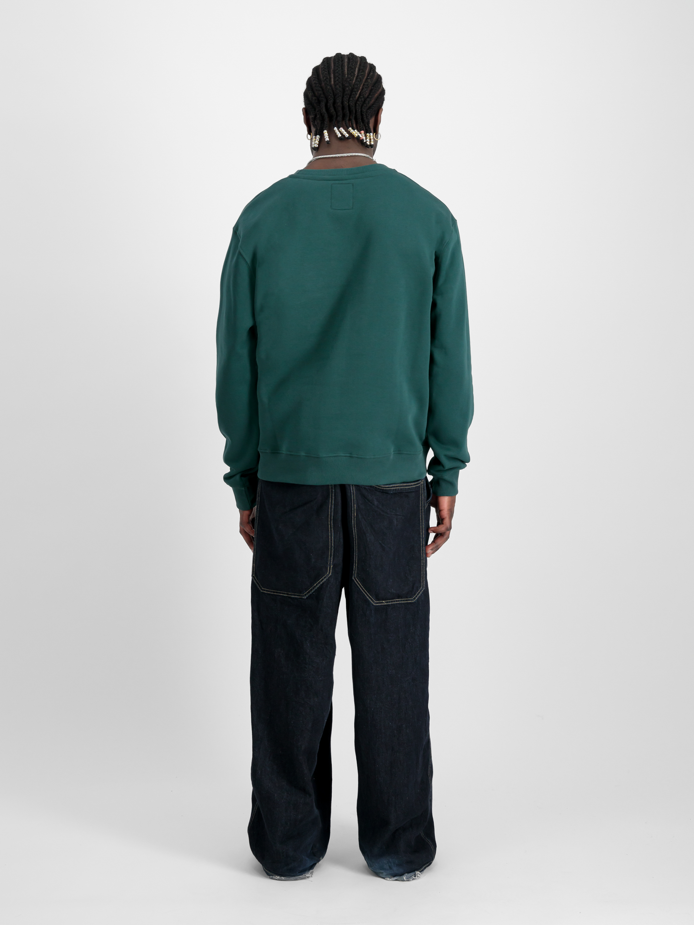 Basic Small Logo Sweatshirt Force Green 188307_720_2_model_00002_97386