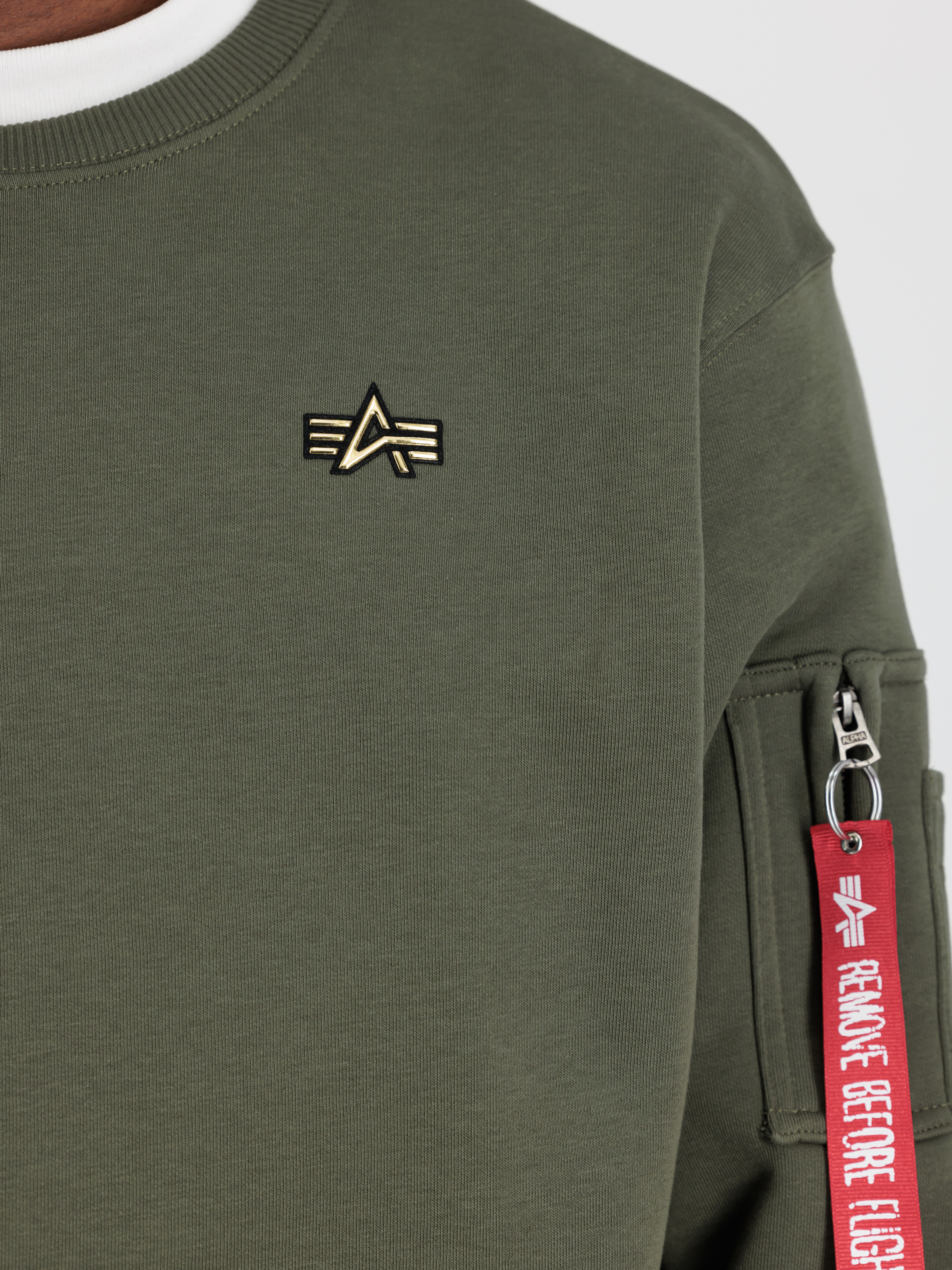 3D Small Logo Sweatshirt dark olive 148309_142_3_detail_00001_98577