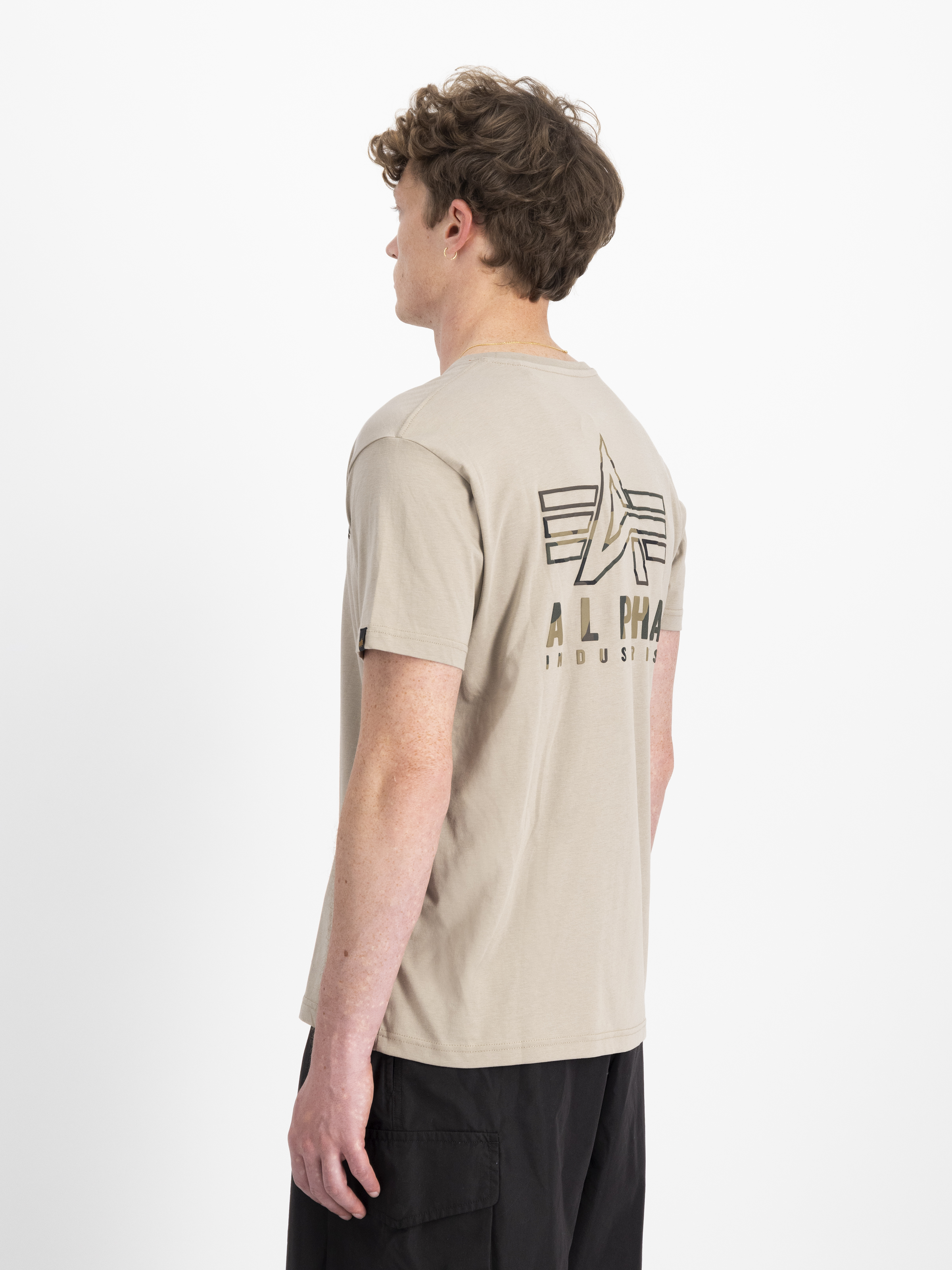 Camo Logo Puff Print Back Print T-Shirt vintage sand 148522_679_2_model_00004_98049