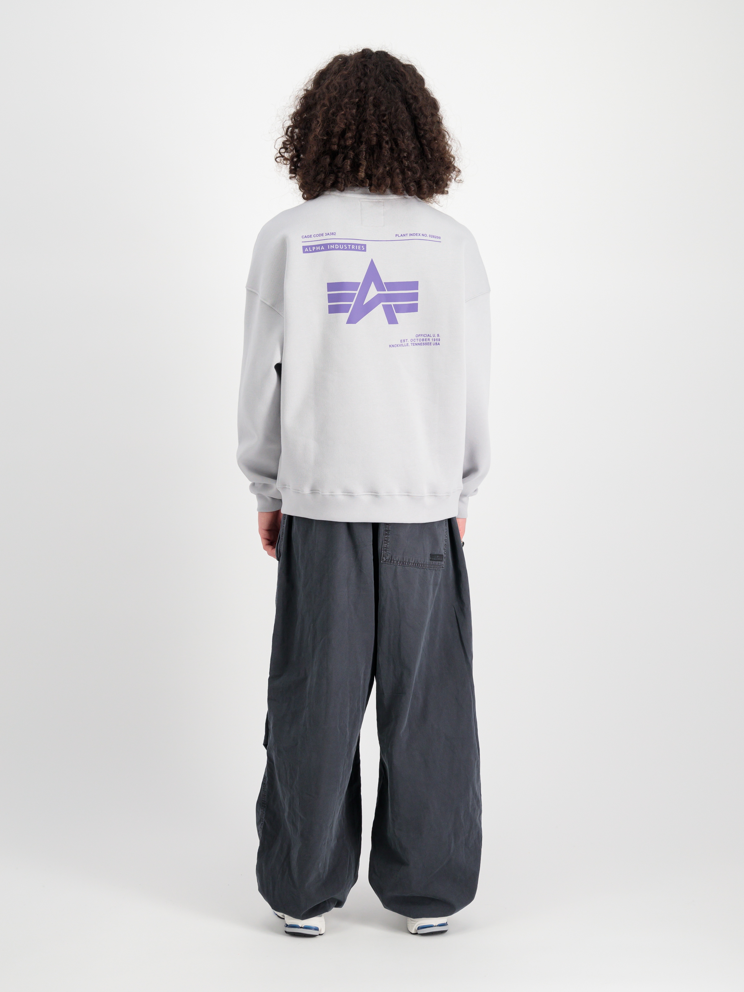 Logo Back Print Sweatshirt pastel grey 146304_666_2_model_00002_99260
