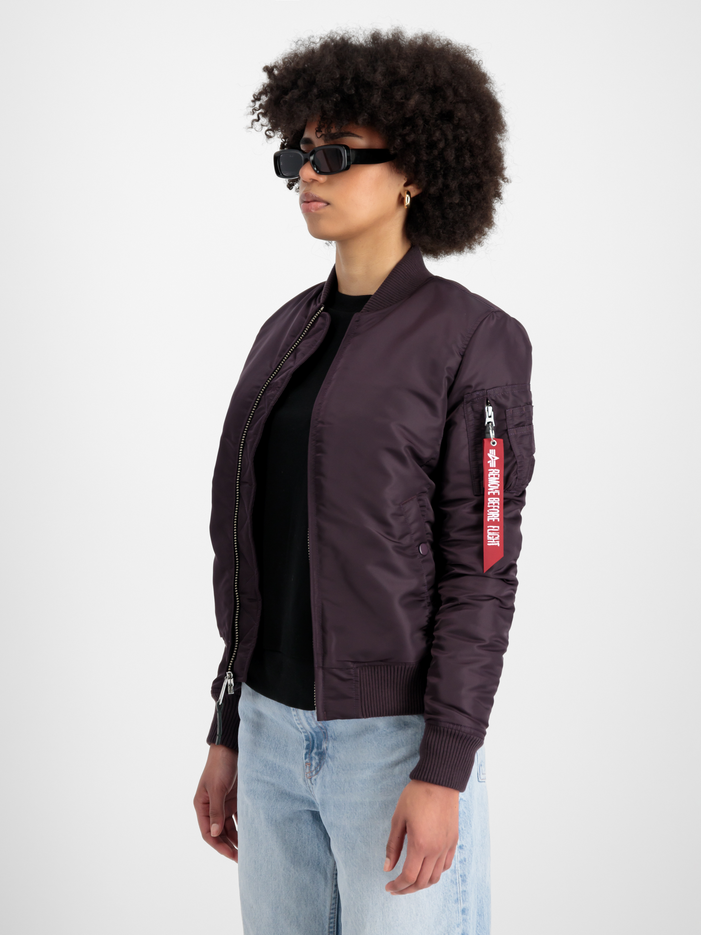 MA-1 VF 59 Vintage Fit Bomber Jacket Women Plum 133009_719_2_model_00003_97659