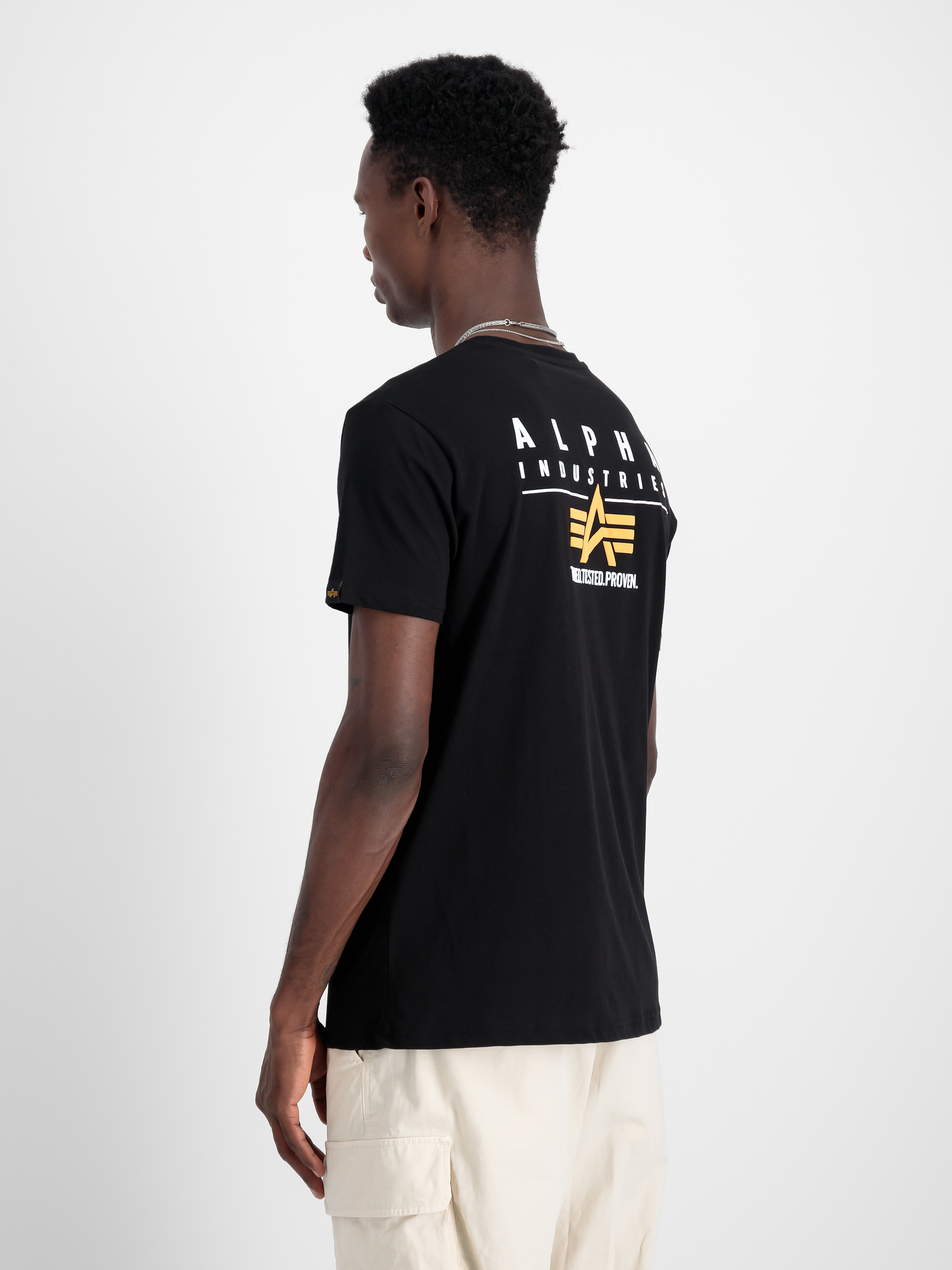 Puff Print Logo Back Print T-Shirt black 148521_03_2_model_00004_98158