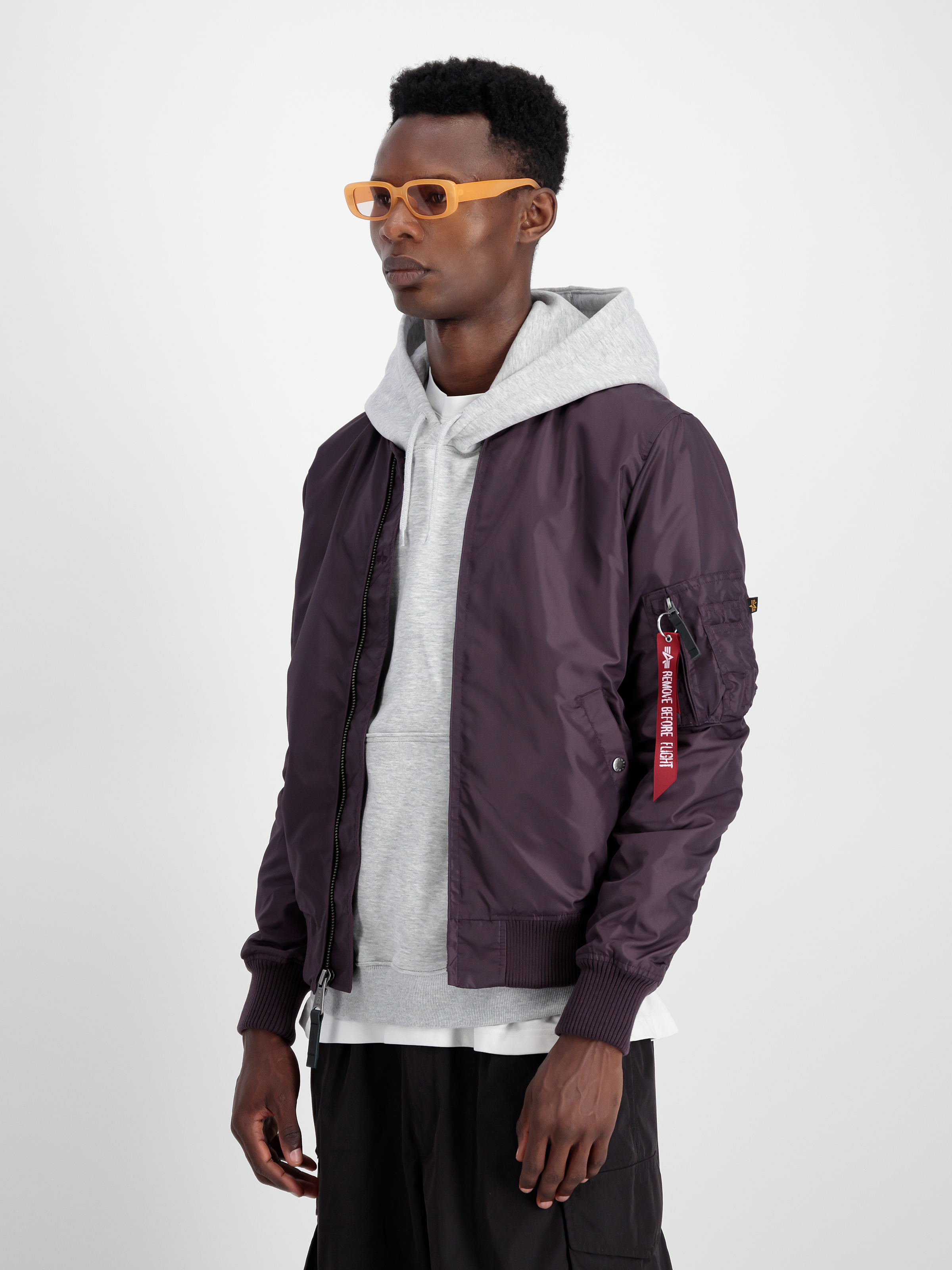 MA-1 TT Two Tone Bomber Jacket Plum 191103_719_2_model_00003_97141