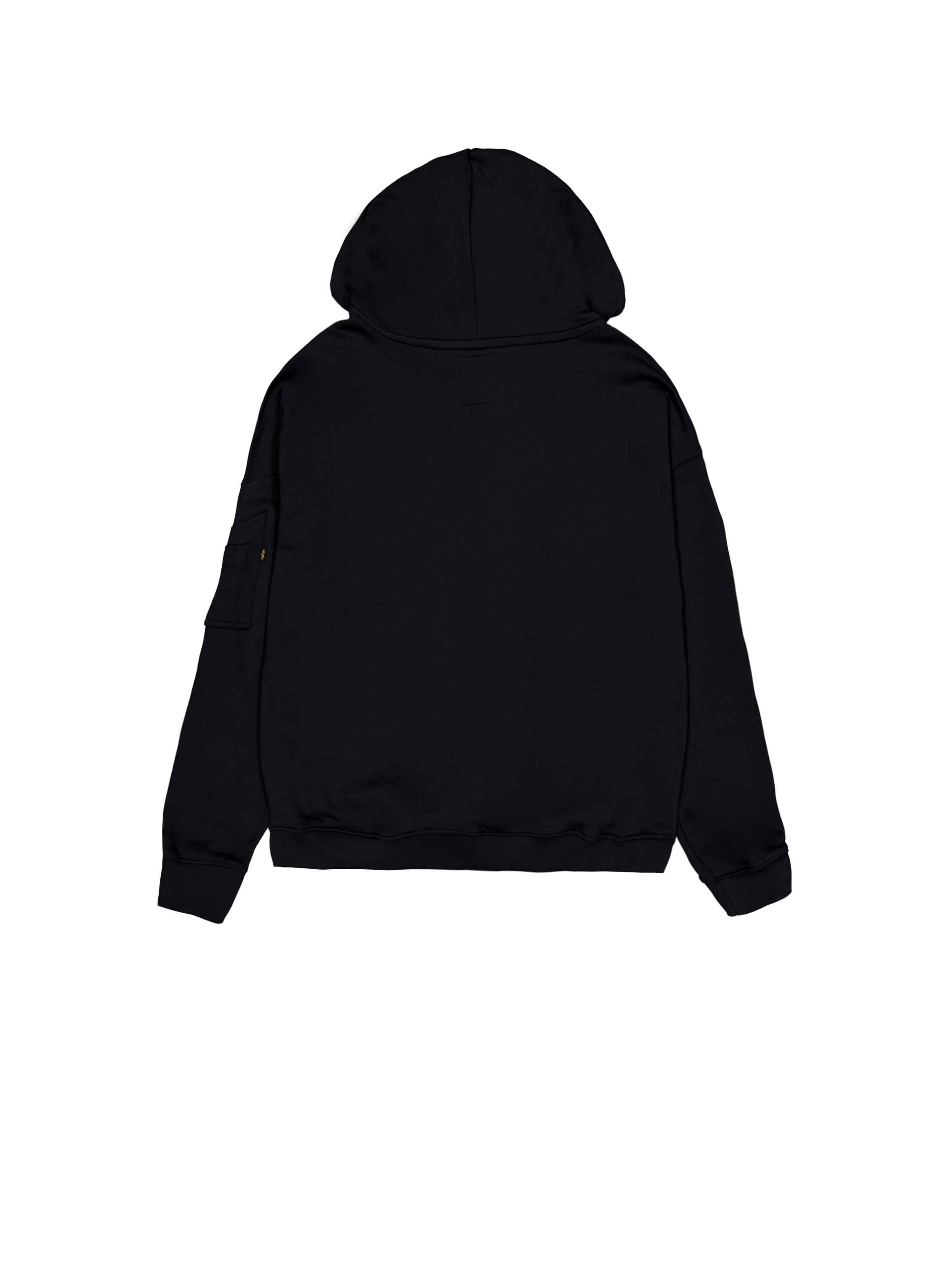 Alpha Essentials Rubber Logo Hoodie black 146335_03_1_flatlay_00002_101339