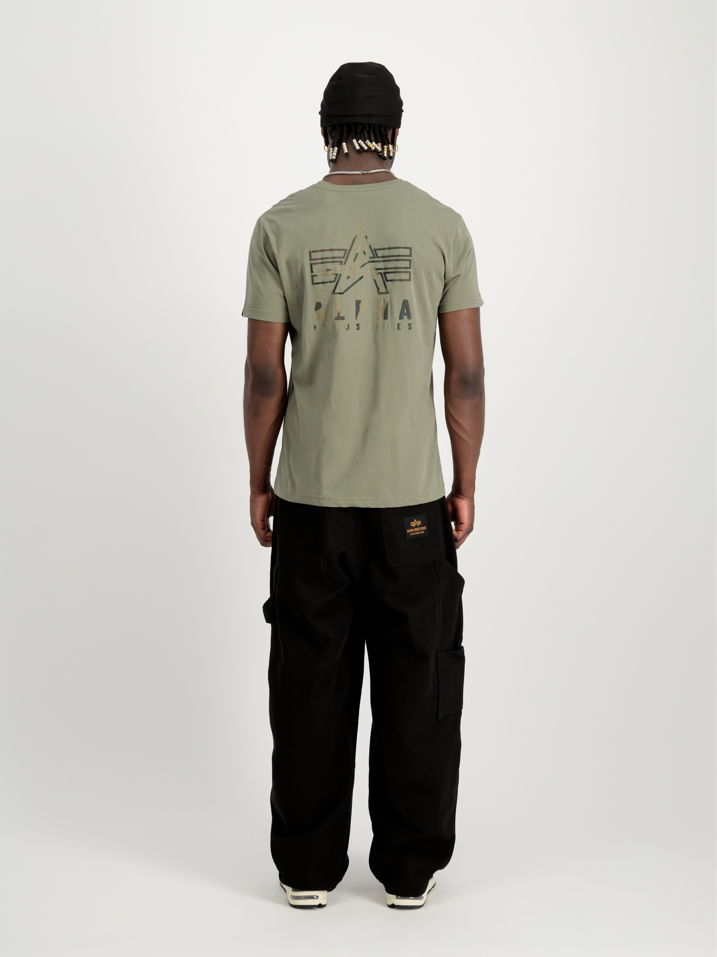 Camo Logo Puff Print Back Print T-Shirt olive 148522_11_2_model_00002_98061