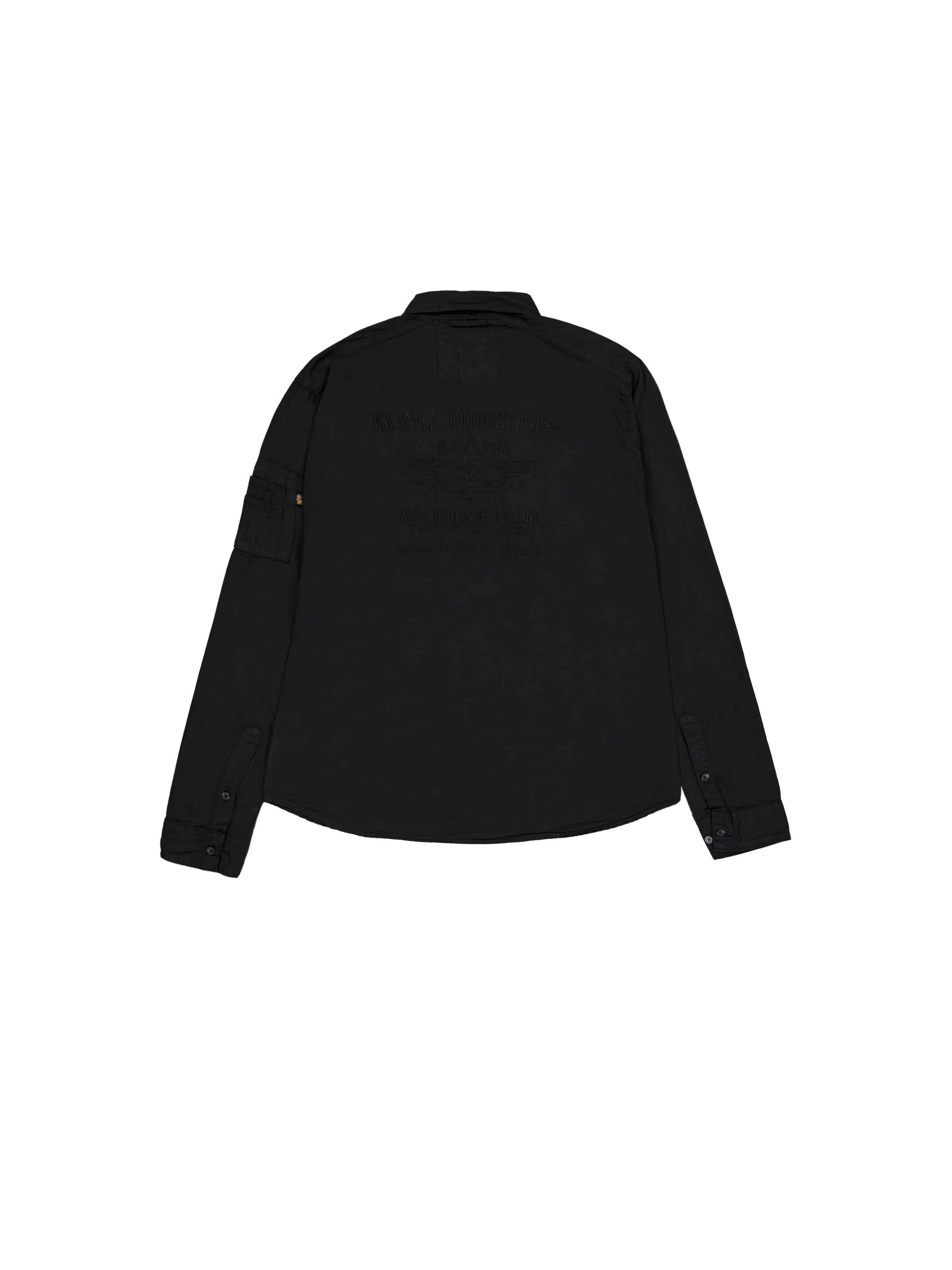 Air Force Embroidery Shirt black 138422_03_1_flatlay_00002_101298