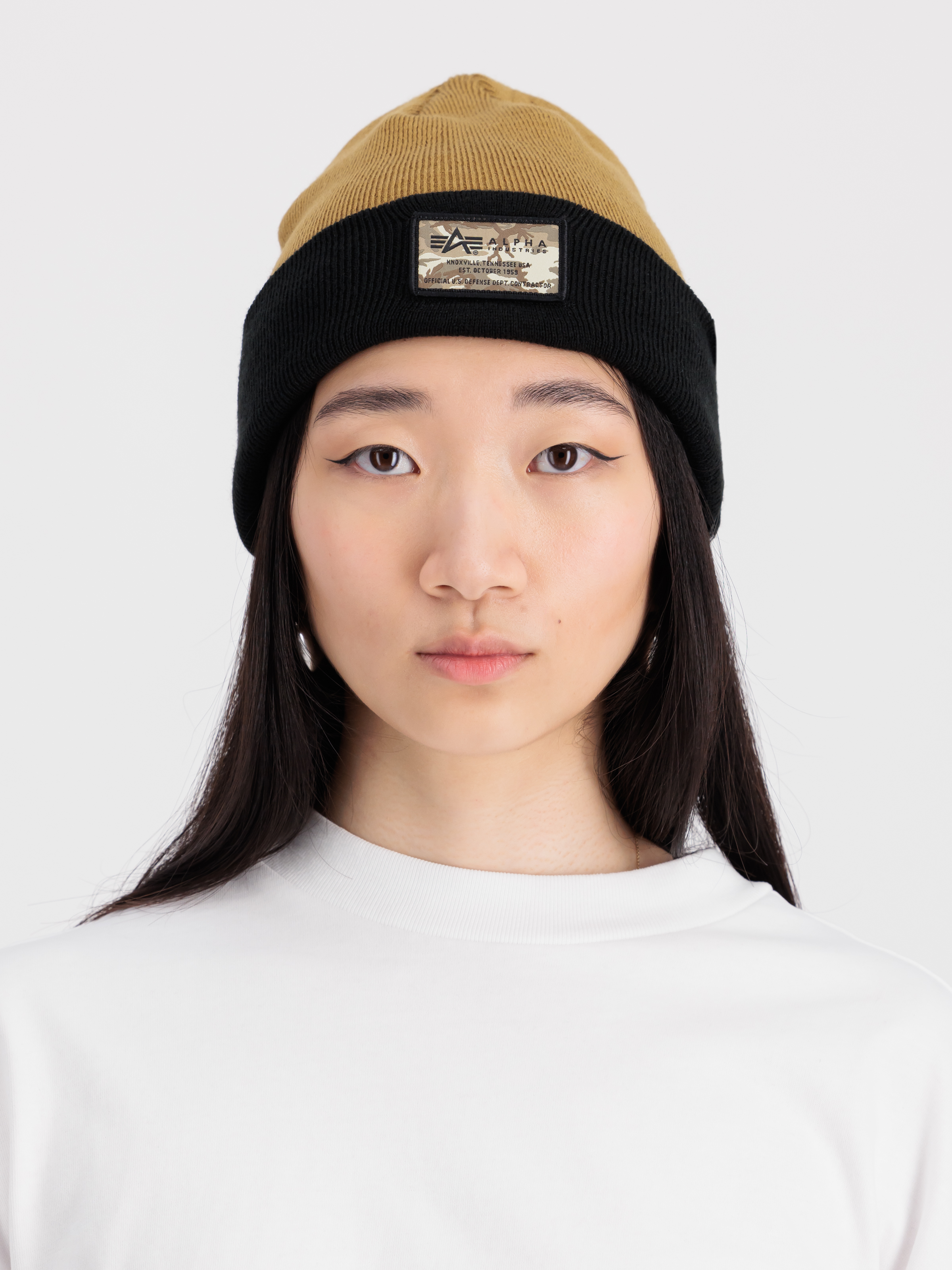 Crew Camo Label Beanie khaki 148912_13_2_model_00001_97866