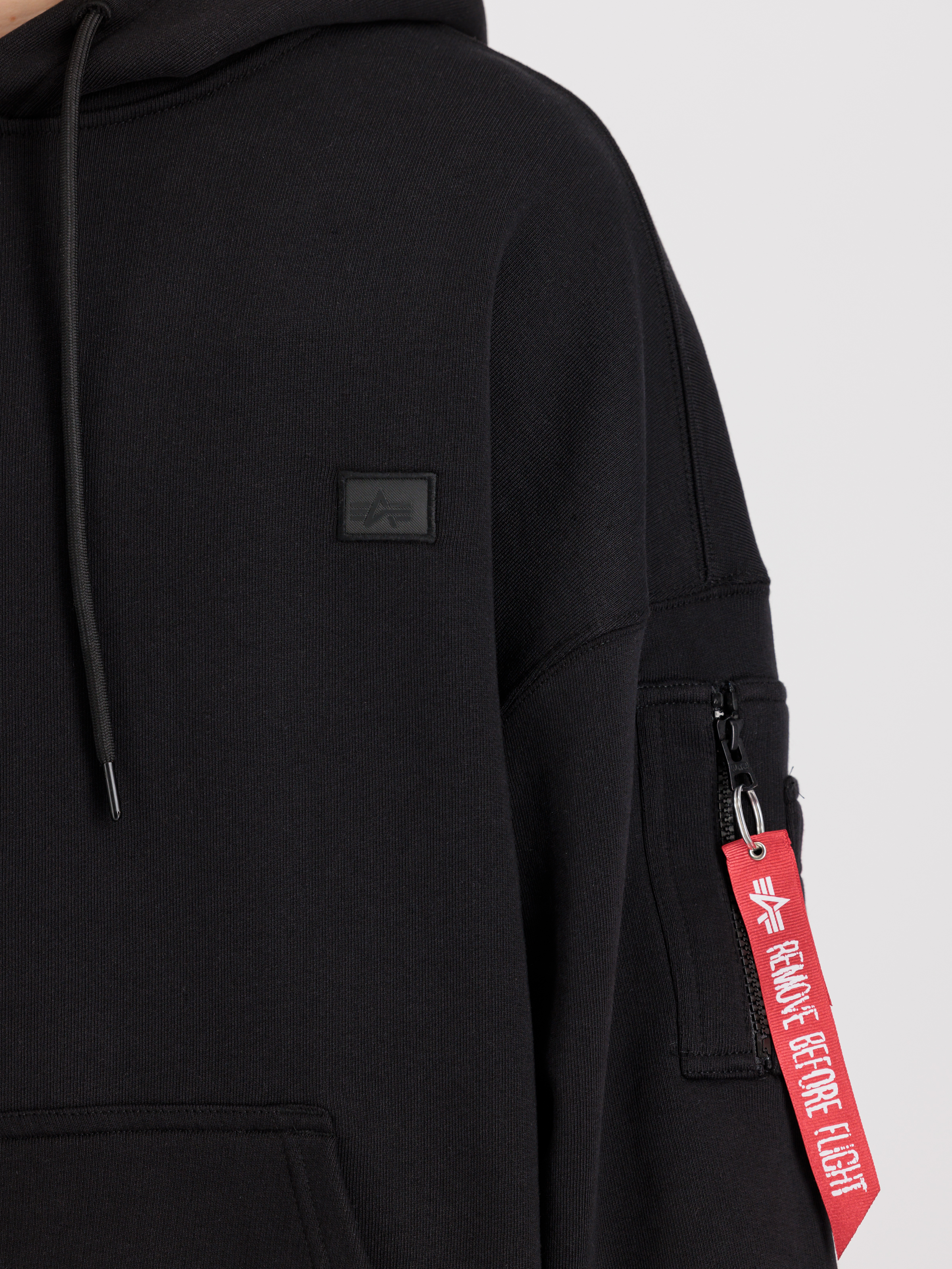 Alpha Essentials Rubber Logo Hoodie black 146335_03_3_detail_00001_99331