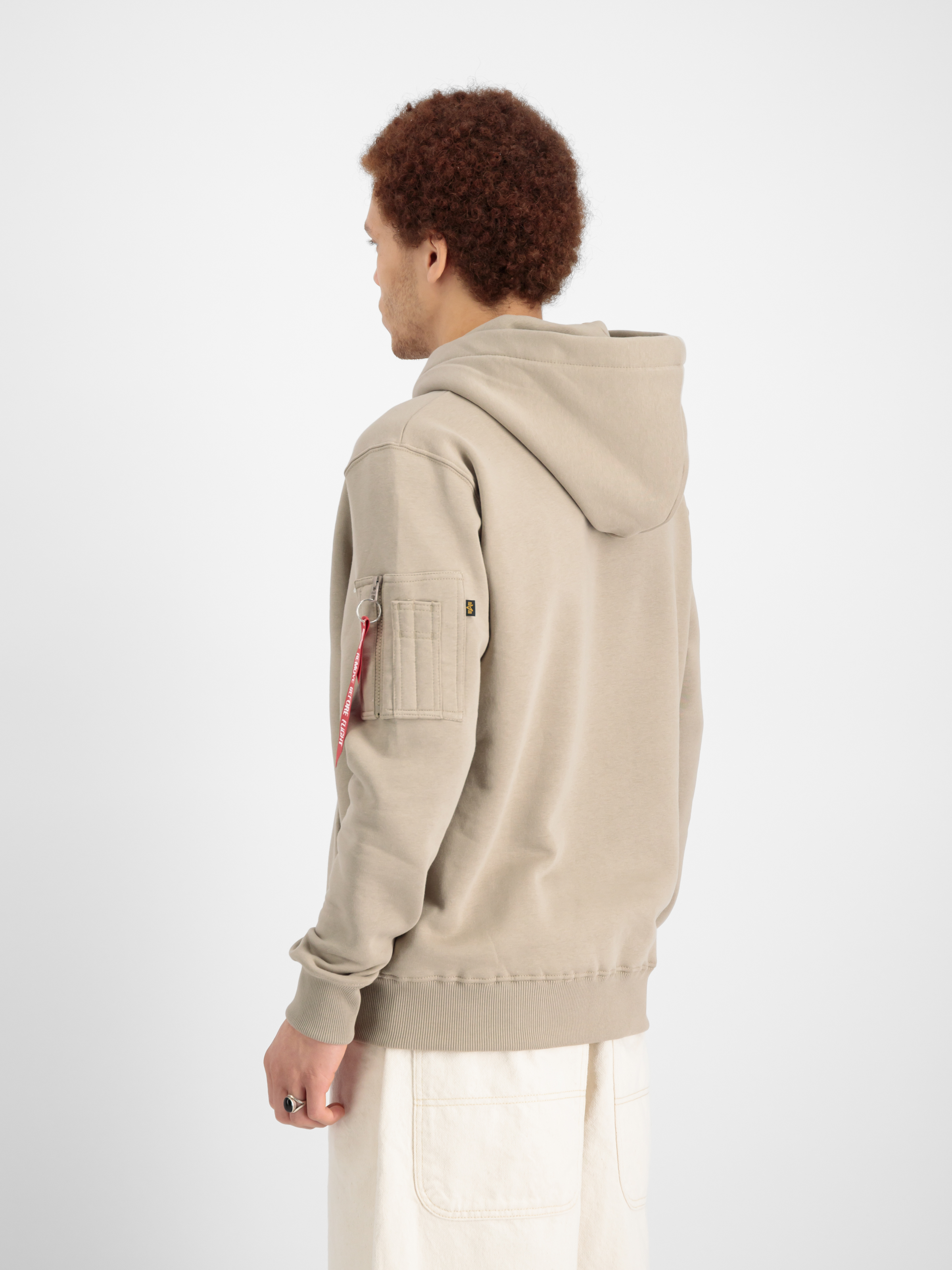 Alpha Puff Print Hoodie vintage sand 146338_679_2_model_00004_99689
