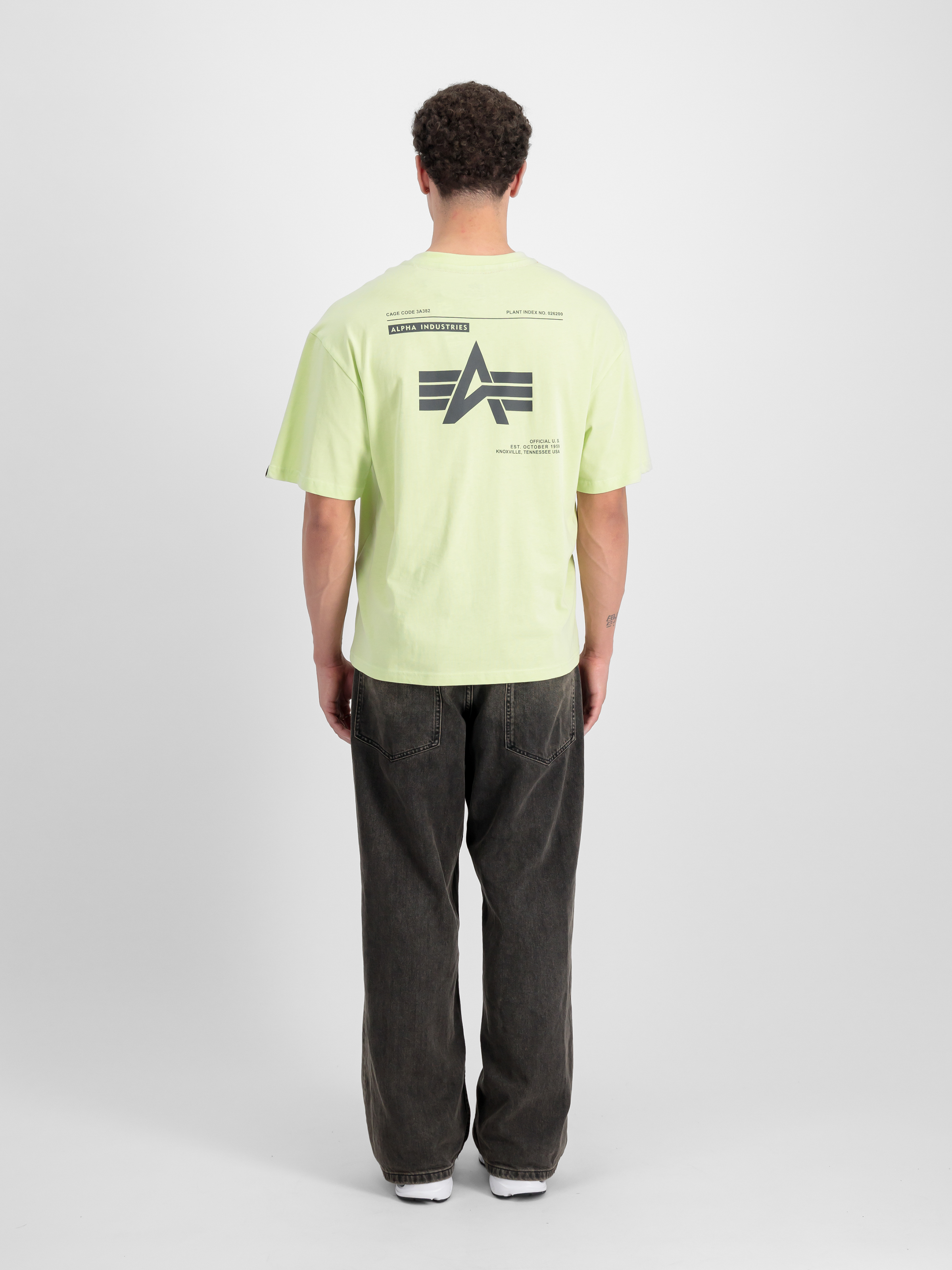 Logo Back Print T-Shirt Arctic Lime 146507_722_2_model_00002_99584