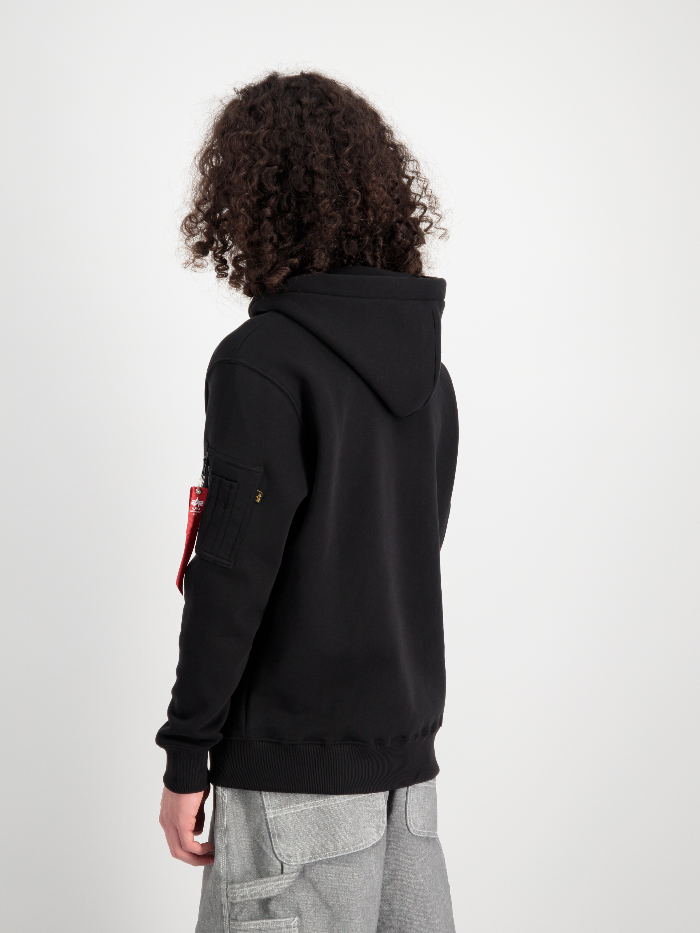 Alpha Puff Print Hoodie black 146338_03_2_model_00004_99665