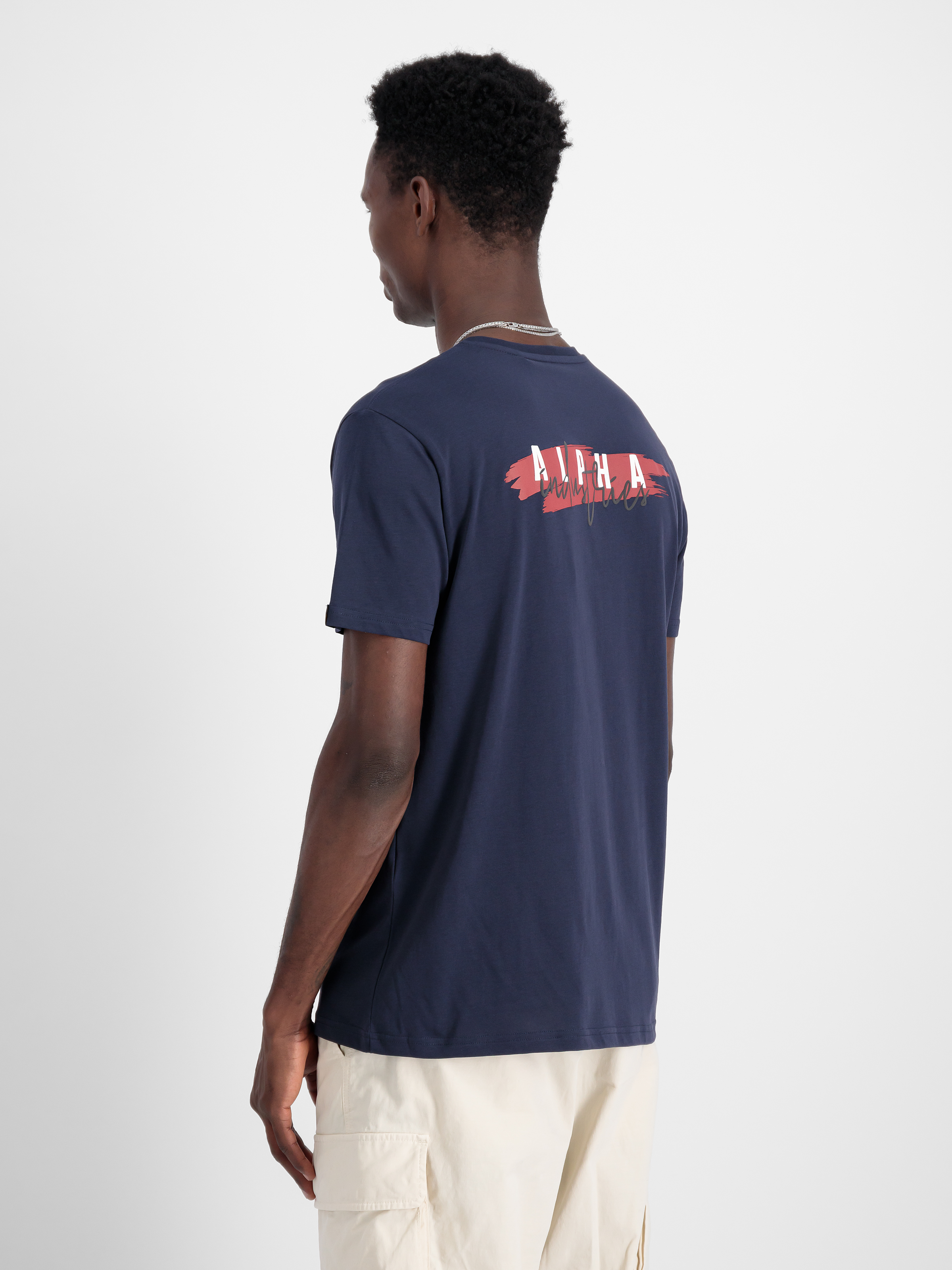 Signature Puff Print Back Print T-Shirt rep.blue 148523_07_2_model_00004_98004