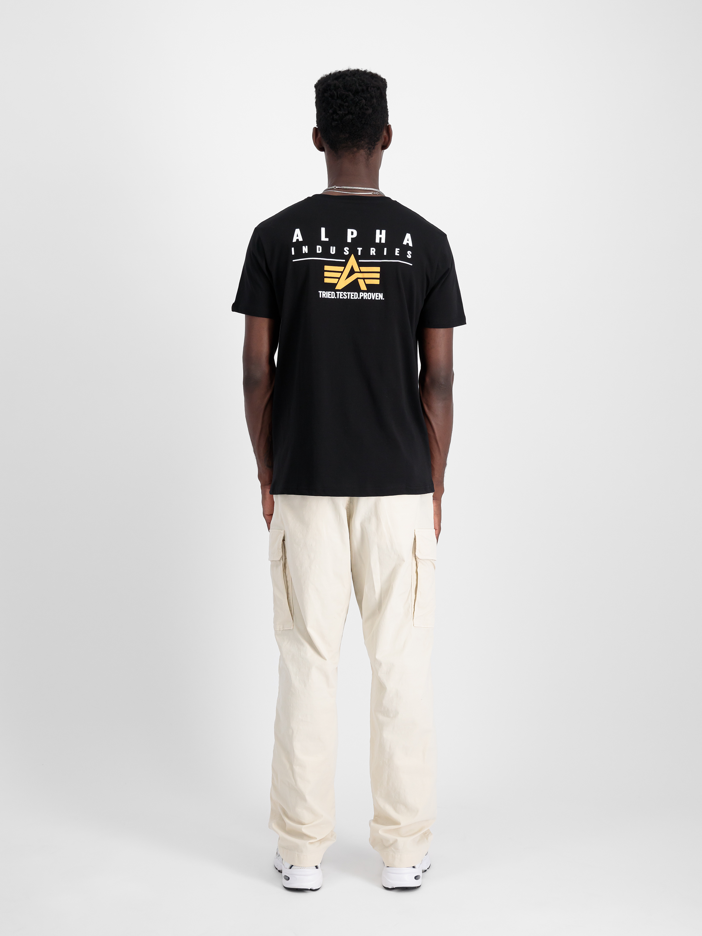 Puff Print Logo Back Print T-Shirt black 148521_03_2_model_00002_98156