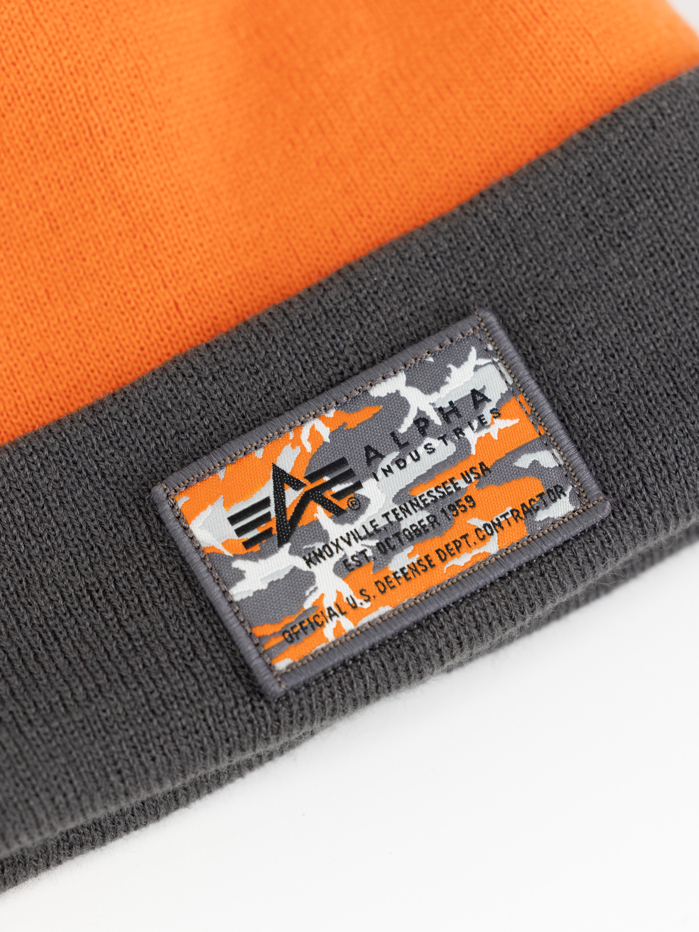 Crew Camo Label Beanie tangerine 148912_710_3_detail_00001_99930