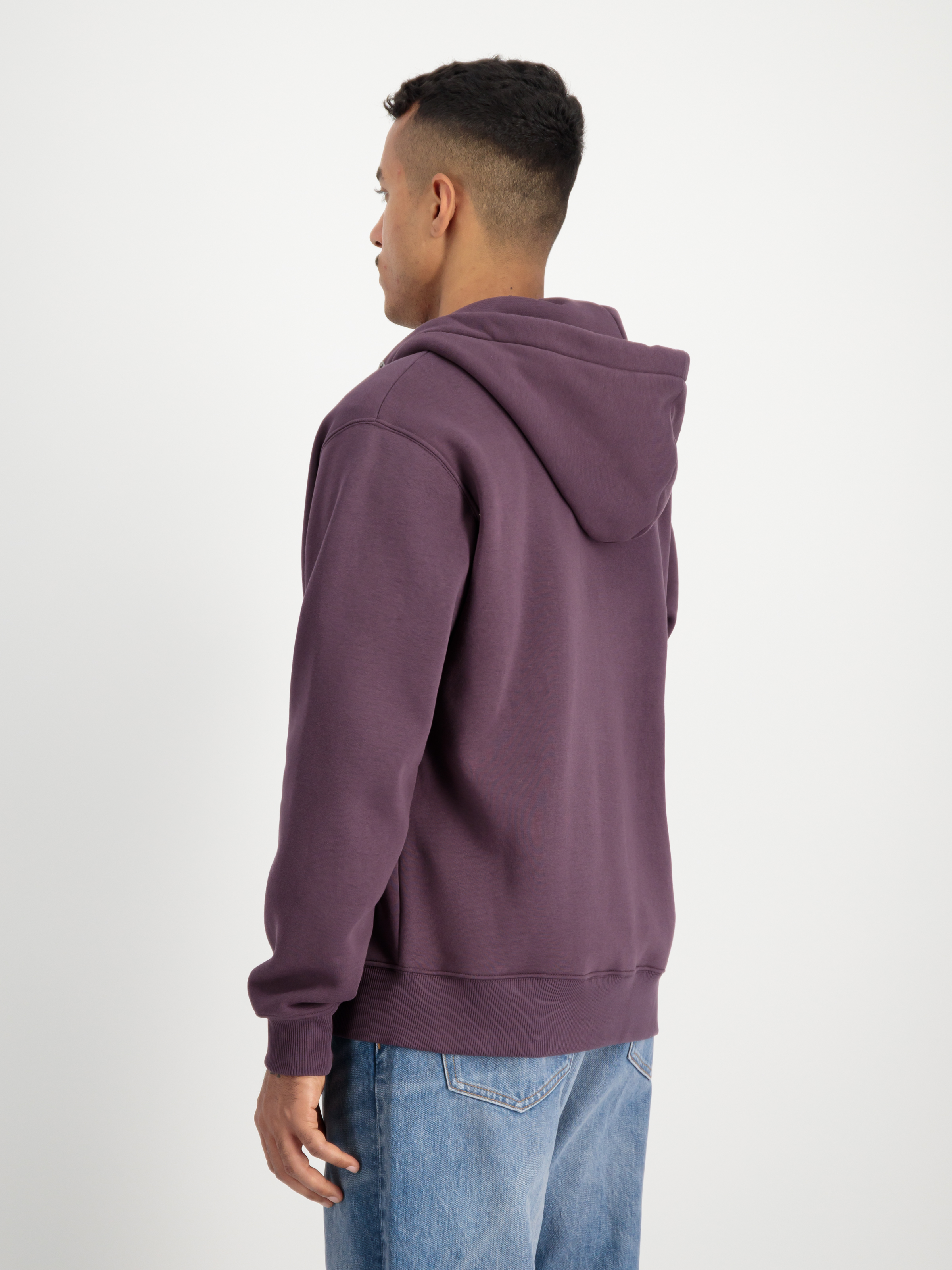 Basic Zip Hoodie Plum 178325_719_2_model_00004_97490