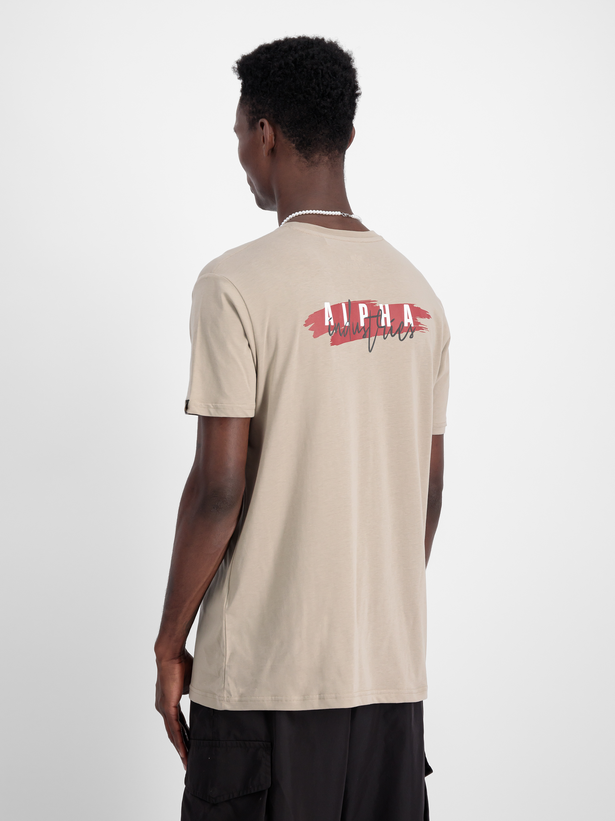 Signature Puff Print Back Print T-Shirt vintage sand 148523_679_2_model_00004_97959