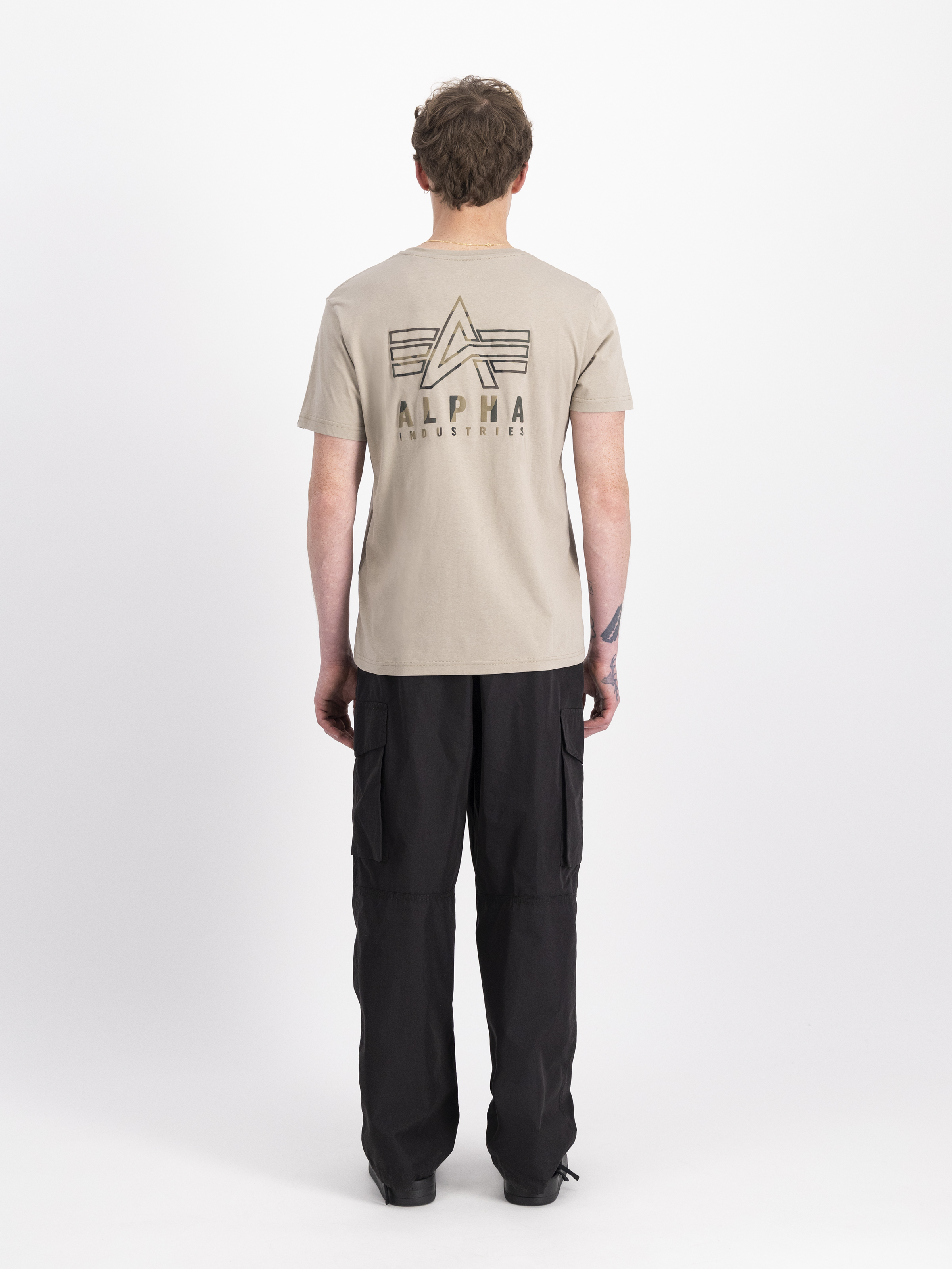 Camo Logo Puff Print Back Print T-Shirt vintage sand 148522_679_2_model_00002_98047