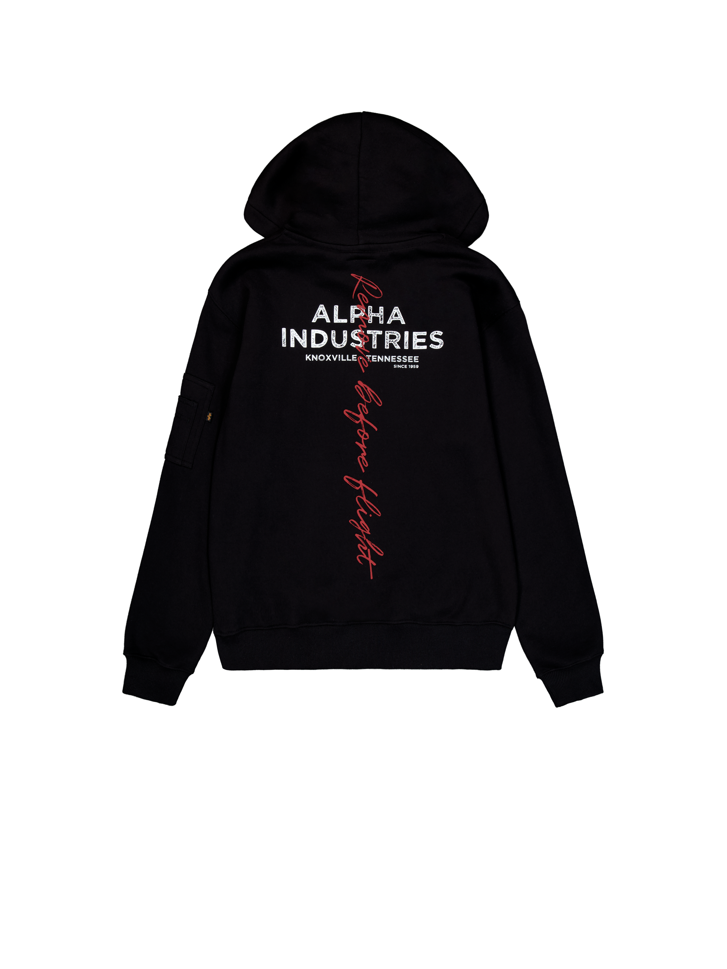 Signature Back Print Hoodie black 148341_03_1_flatlay_00002_98444